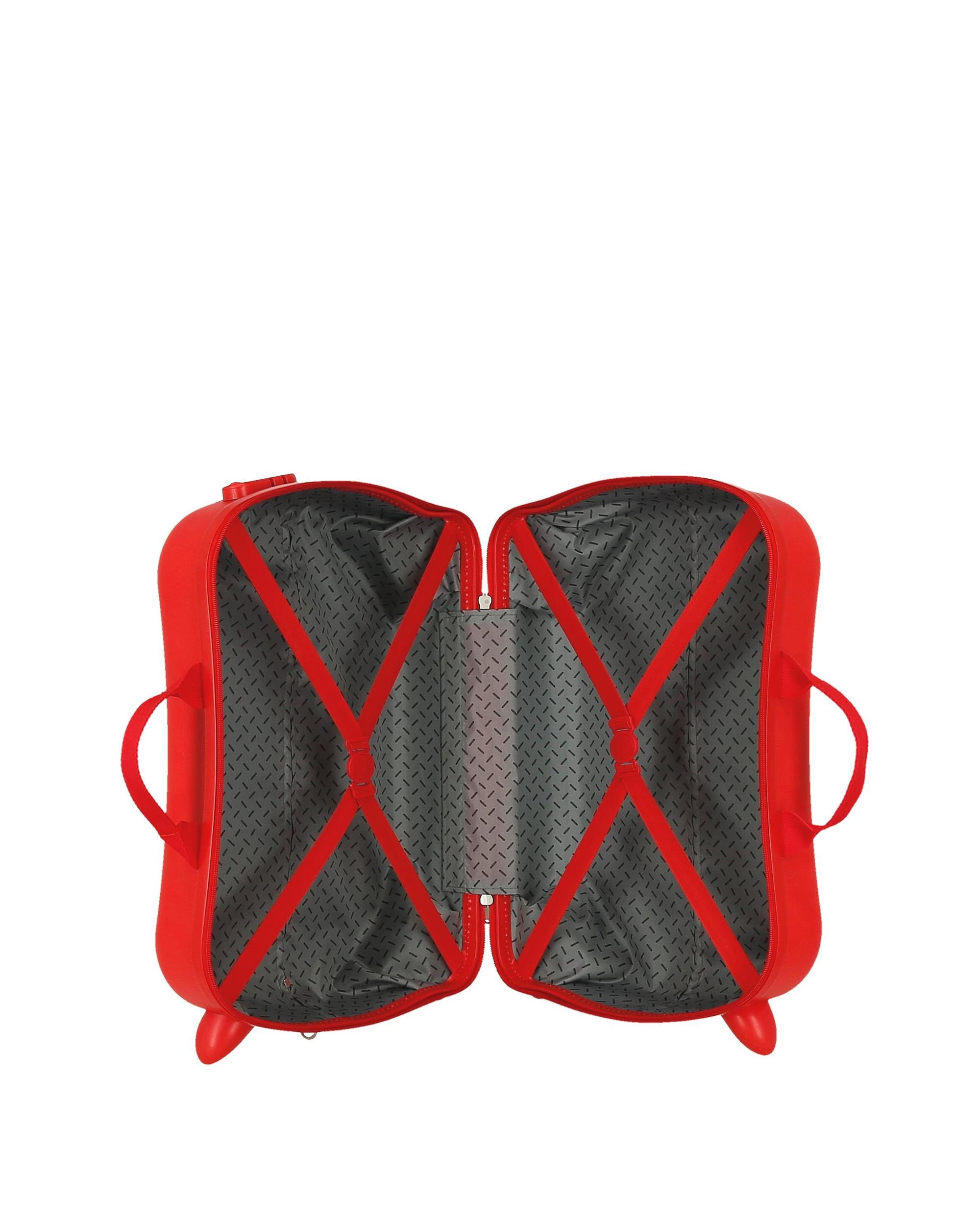 Mala Infantil 2 Rodas Multidirecionais Circle Mickey Rígida com Capacidade de 34l Vermelho-5