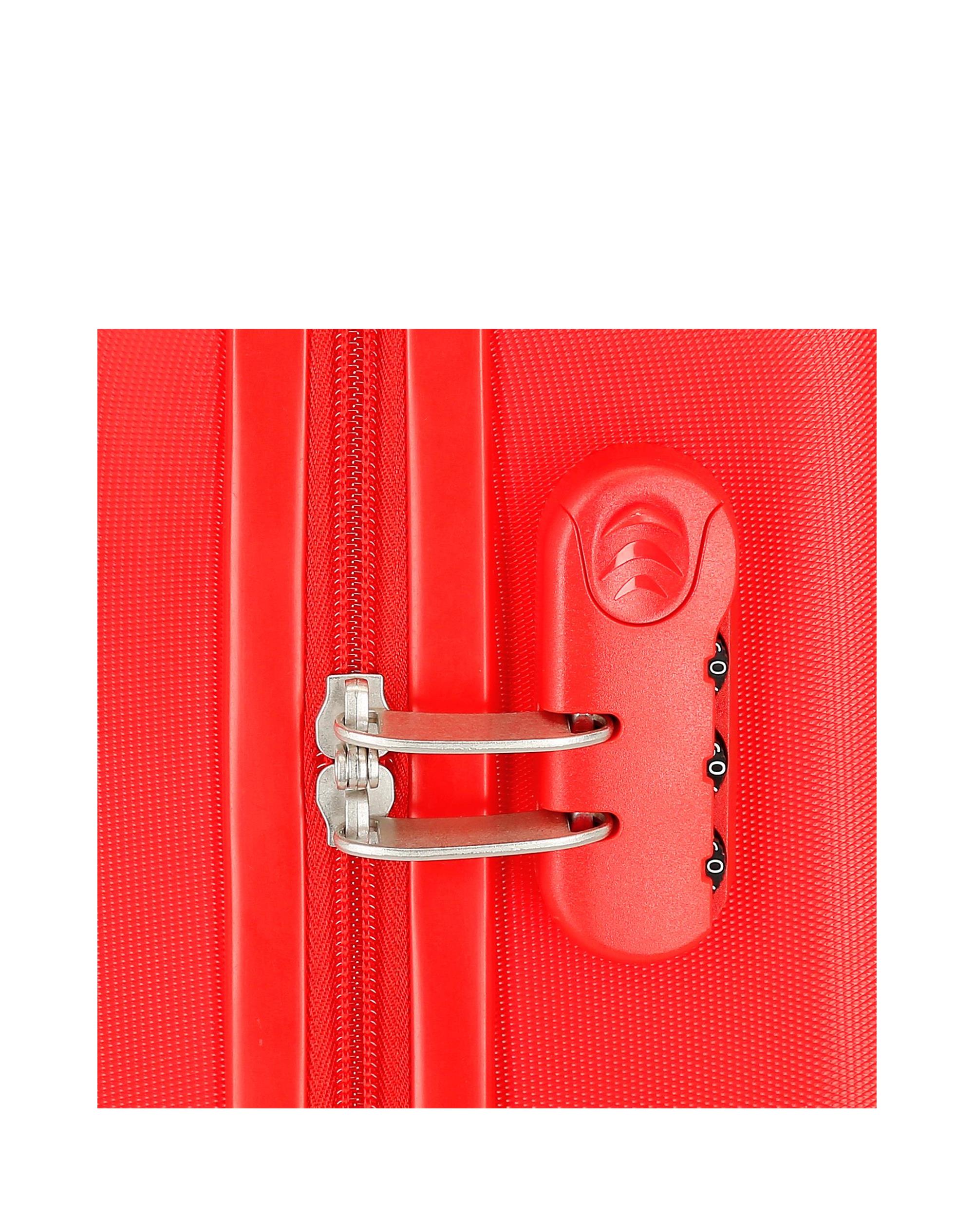 Mala Infantil 2 Rodas Multidirecionais Circle Mickey Rígida com Capacidade de 34l Vermelho-6