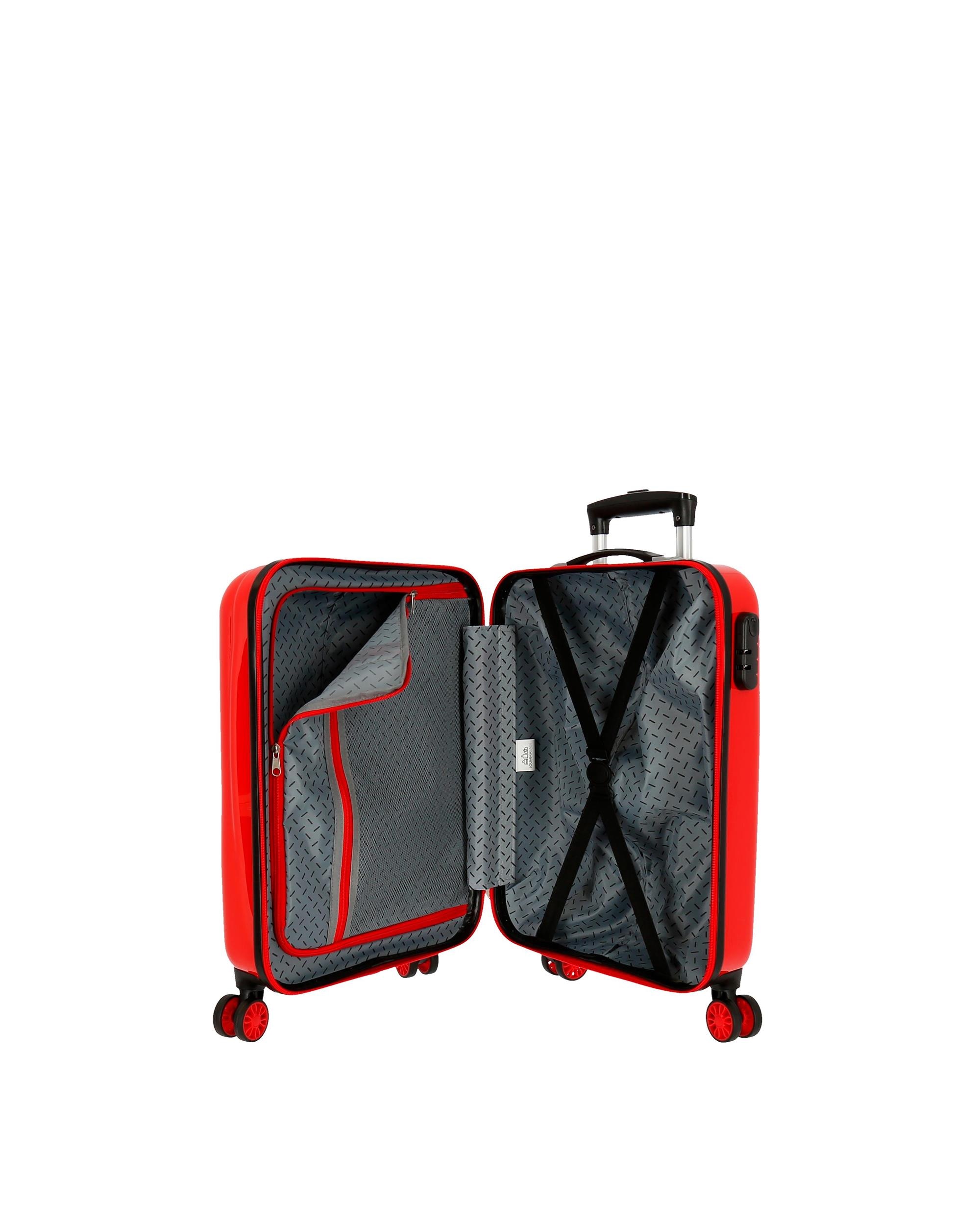 Mala de Cabine Lightning Mcque Rígida com Capacidade de 34l Vermelho-5