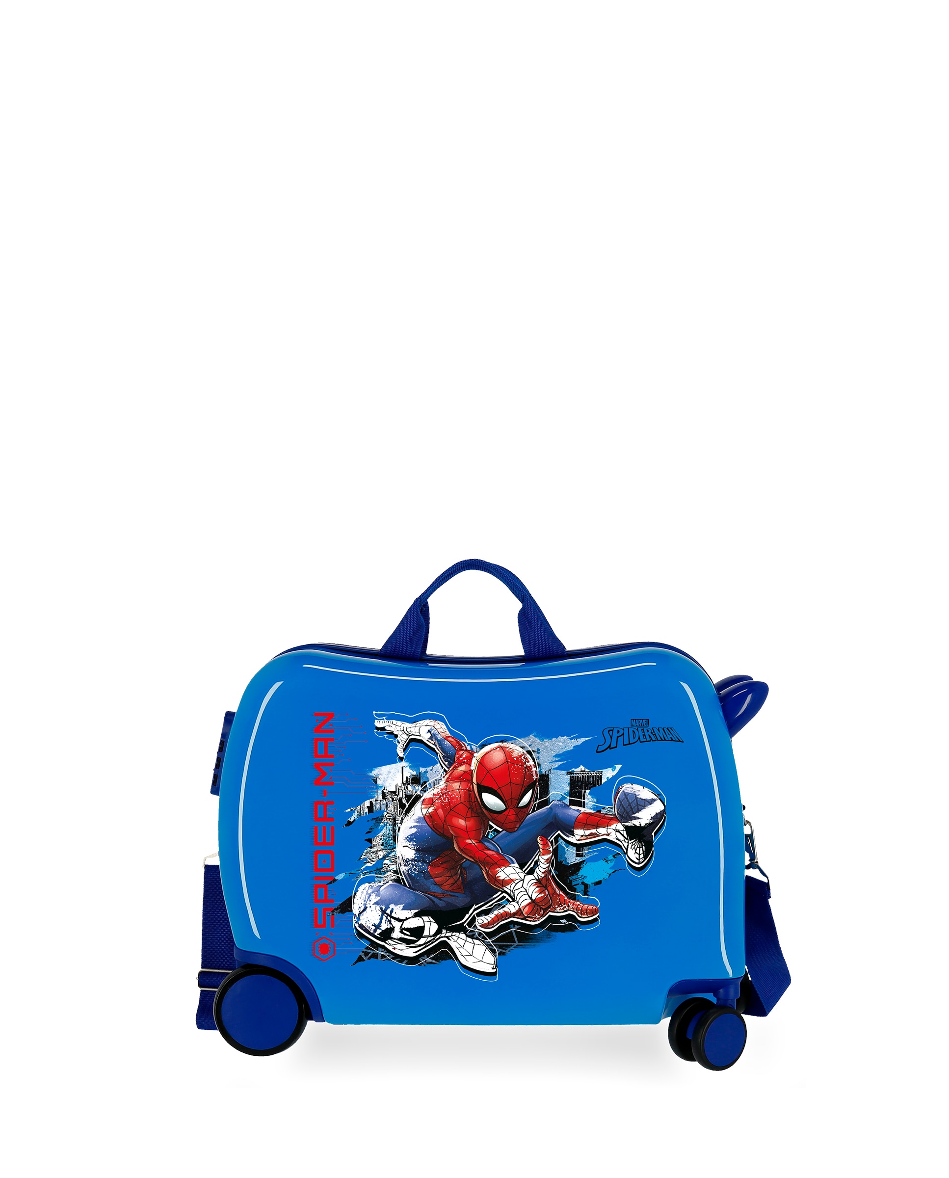 Mala de Cabine Infantil Spiderman Geo Rígida com Capacidade de 34l Azul-1