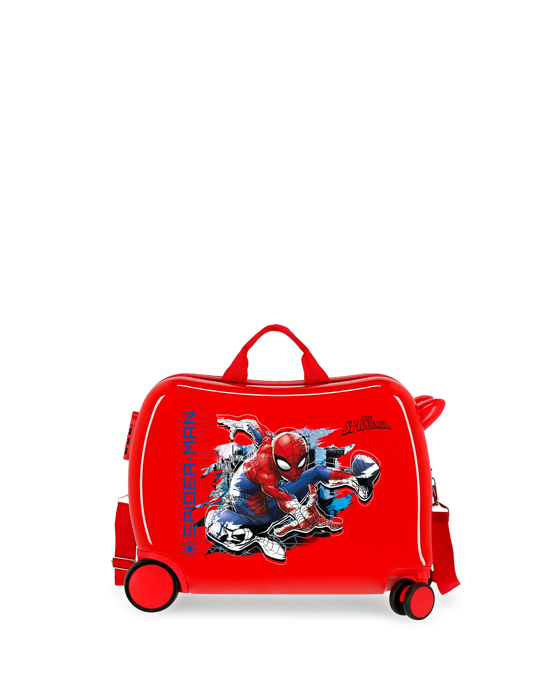 Mala de Cabine Infantil Spiderman Geo Rígida com Capacidade de 34l Branco / Vermelho-1