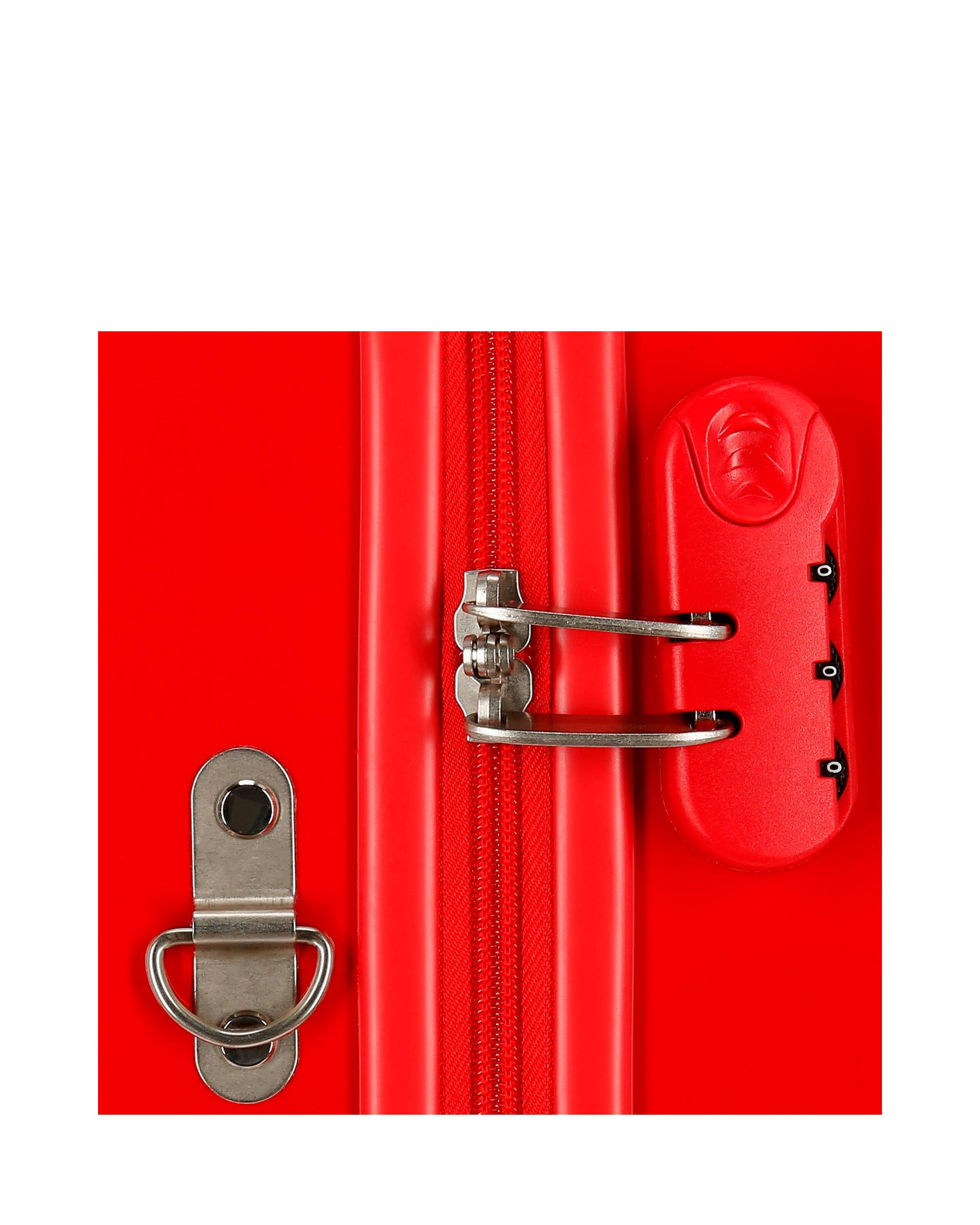Mala de Cabine Infantil Spiderman Geo Rígida com Capacidade de 34l Branco / Vermelho-6