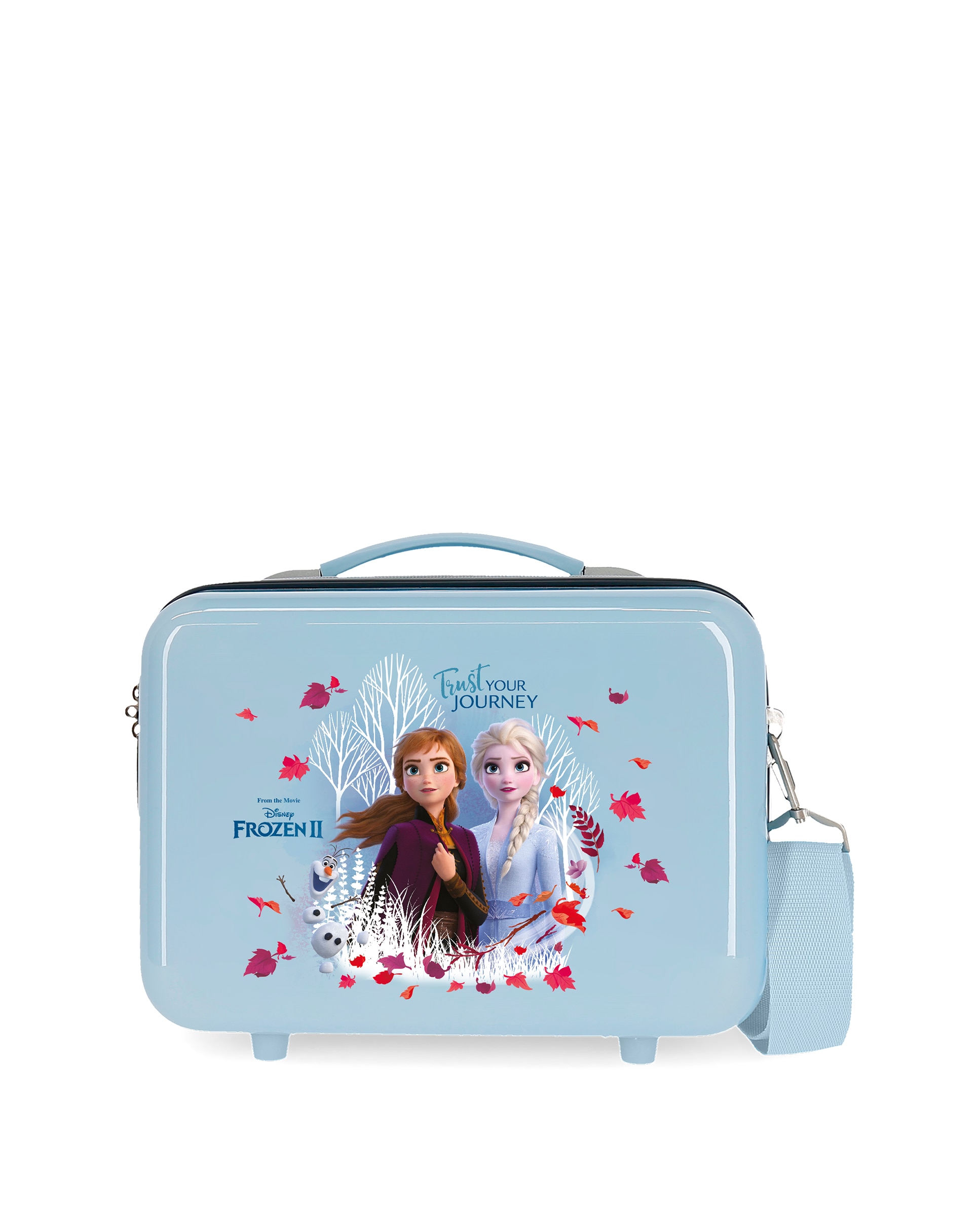 Necessaire Infantil Abs Frozen Trust Your Journey Rígido com Capacidade de 9l Azul-claro-1