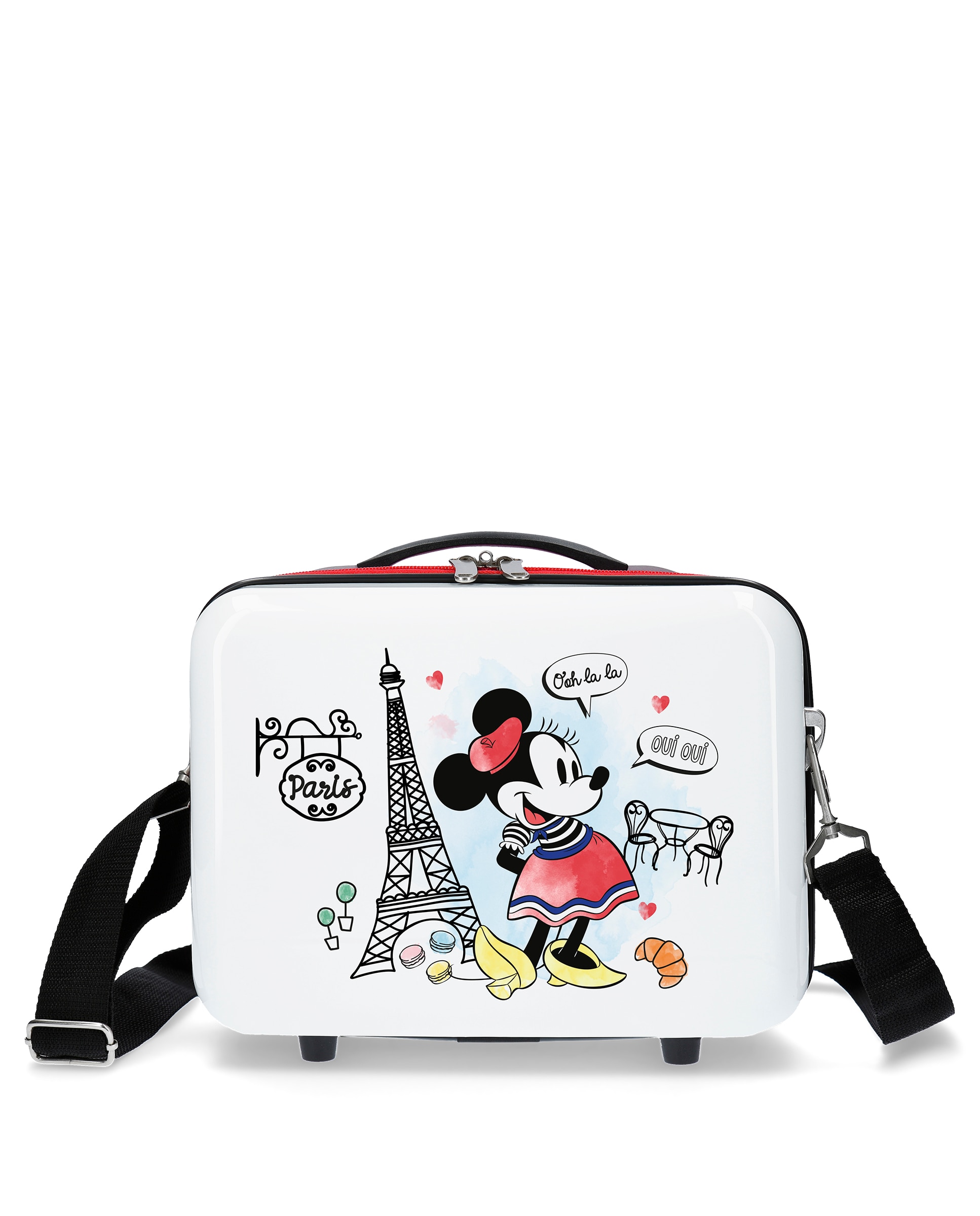Necessaire Minnie Around The World Rígido com Capacidade de 9l Vermelho-1