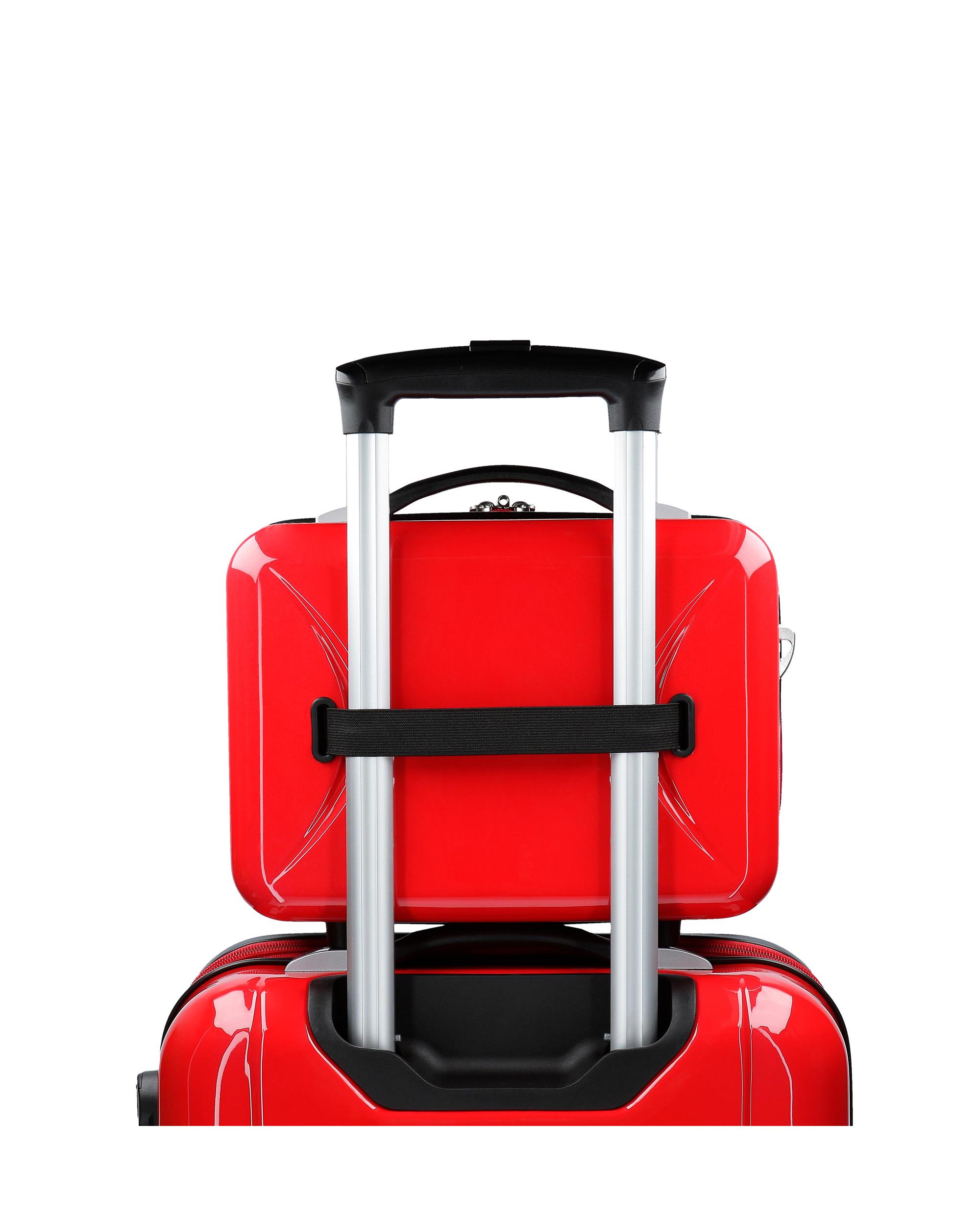 Necessaire Minnie Around The World Rígido com Capacidade de 9l Vermelho-5