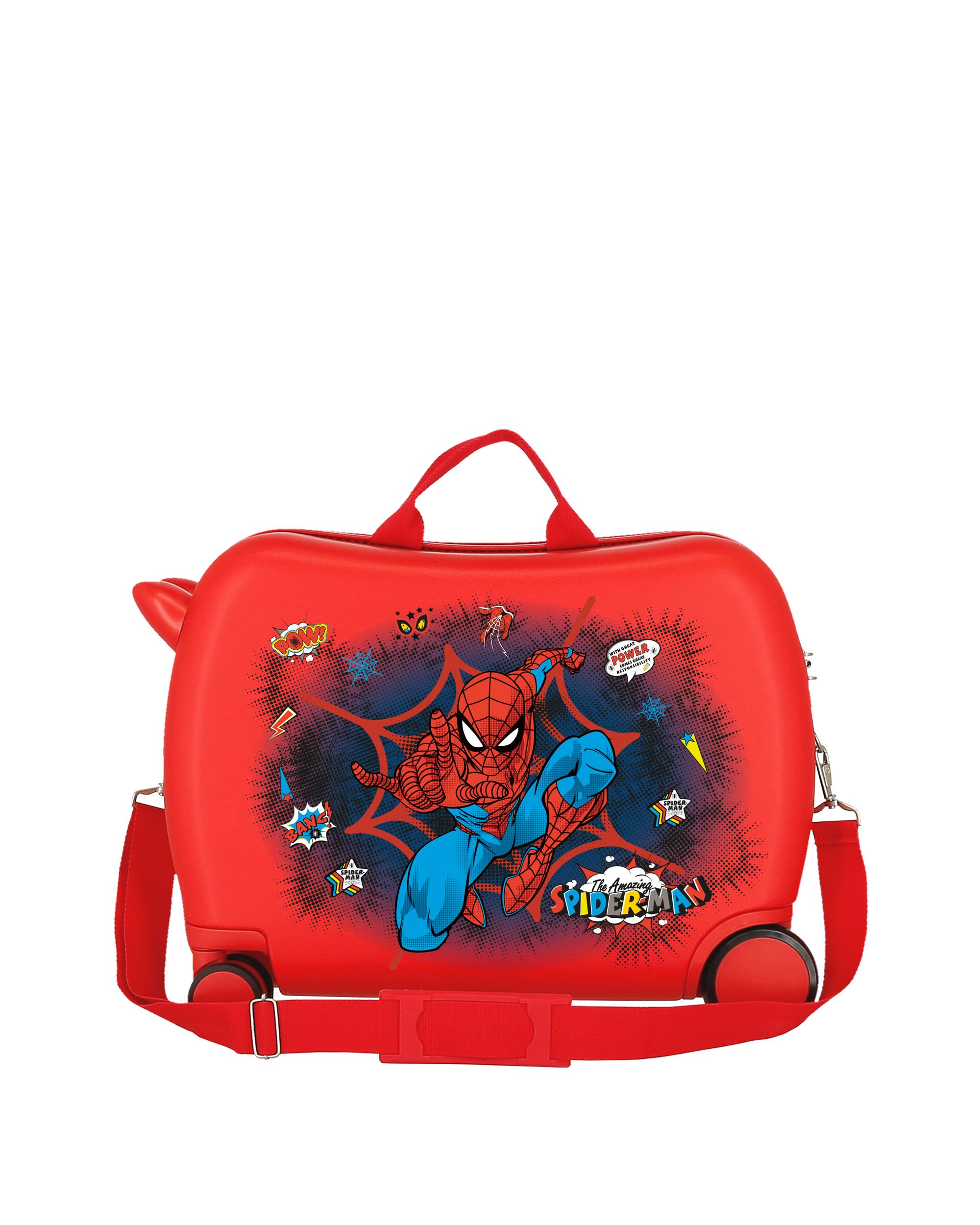 Mala de Cabine Infantil Spiderman Pop Rígida com Capacidade de 34l Vermelho-3