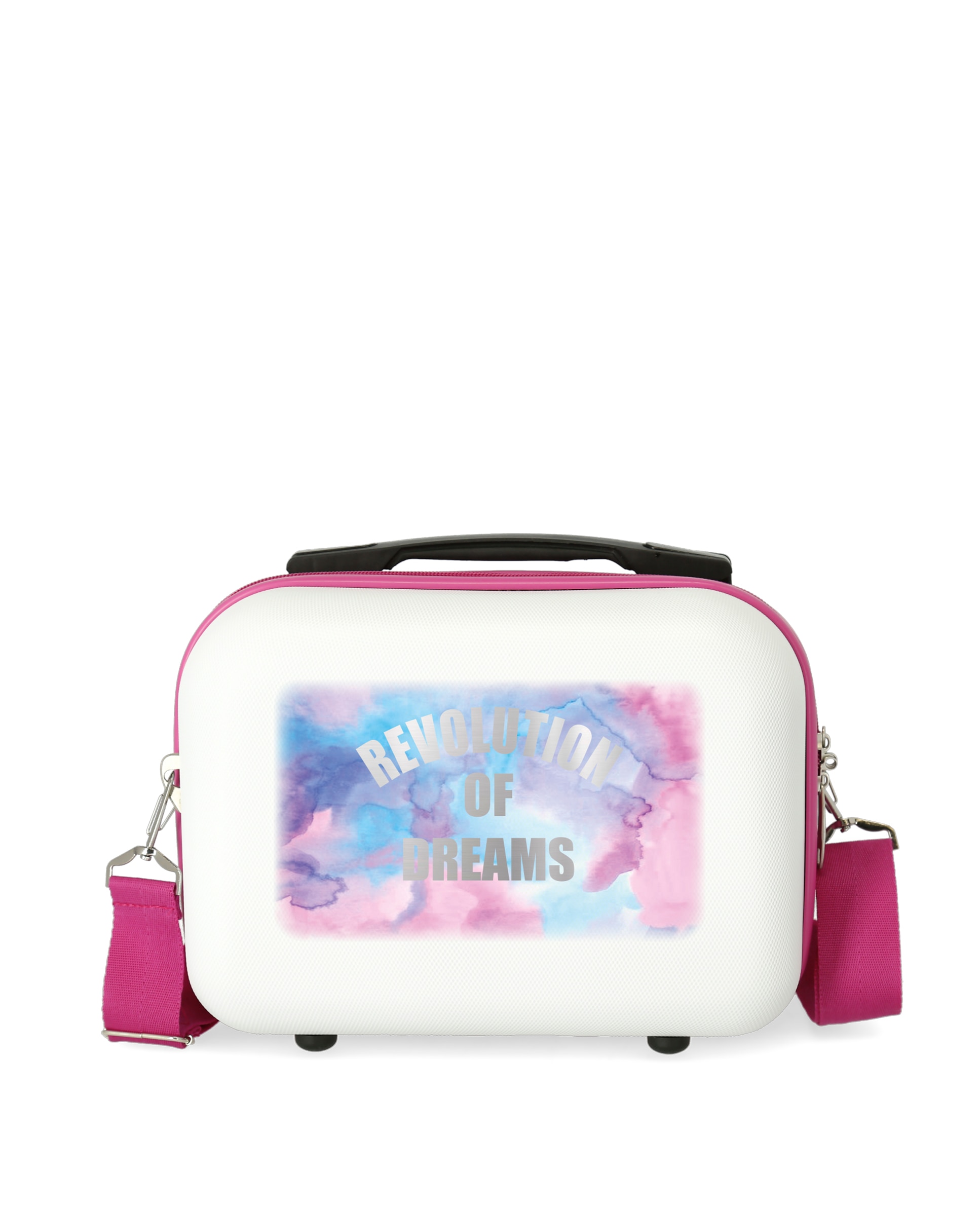 Necessaire Movom Revolution Dreams Rígido Adaptável a Trolley Branco / Rosa-1