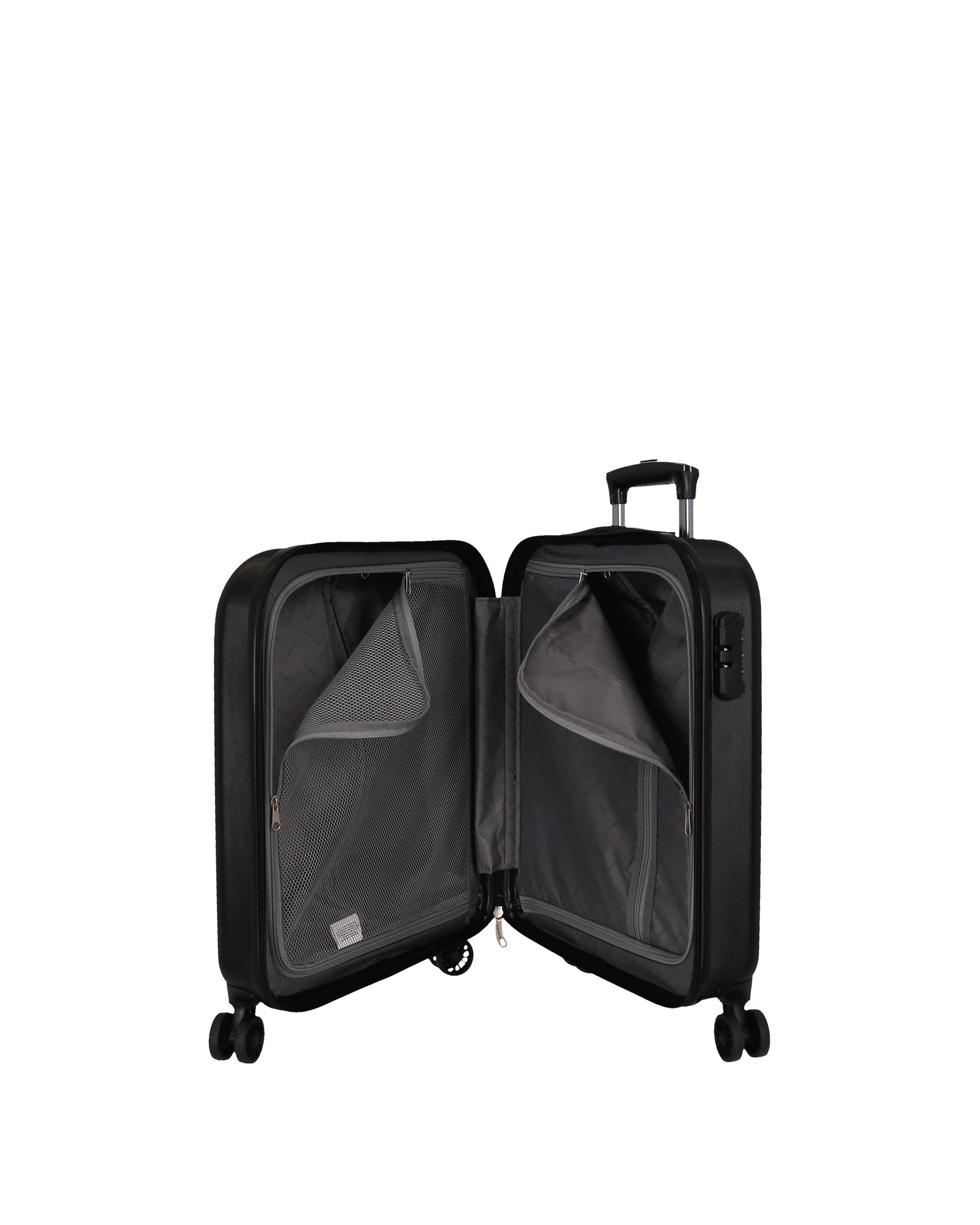 Trolley de Cabine Riga Rígido 37L Preto-5