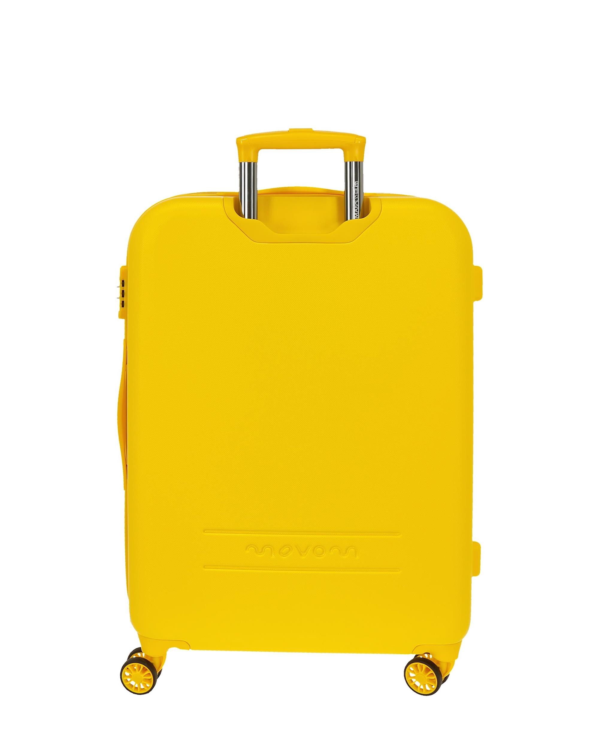 Trolley Médio Riga Rígido 72L Amarelo-3