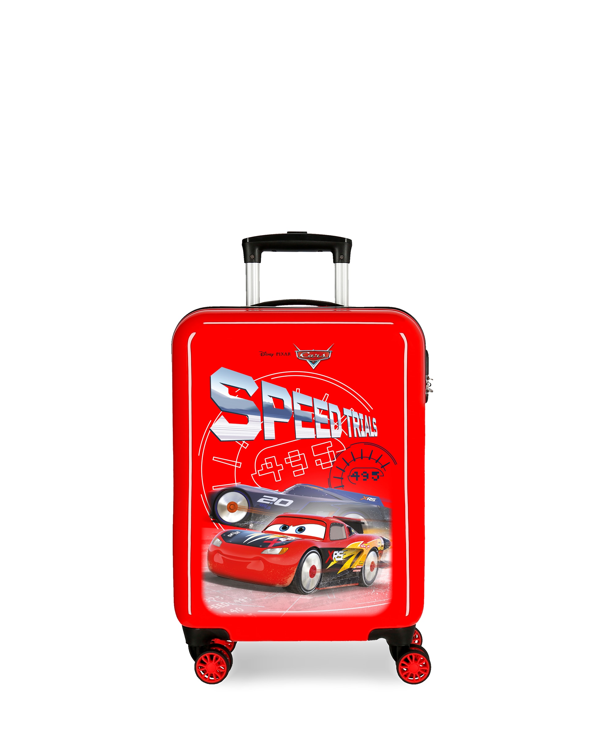 Mala de Cabine Speed Trails Cars Rígida com Capacidade de 34l Vermelho-1