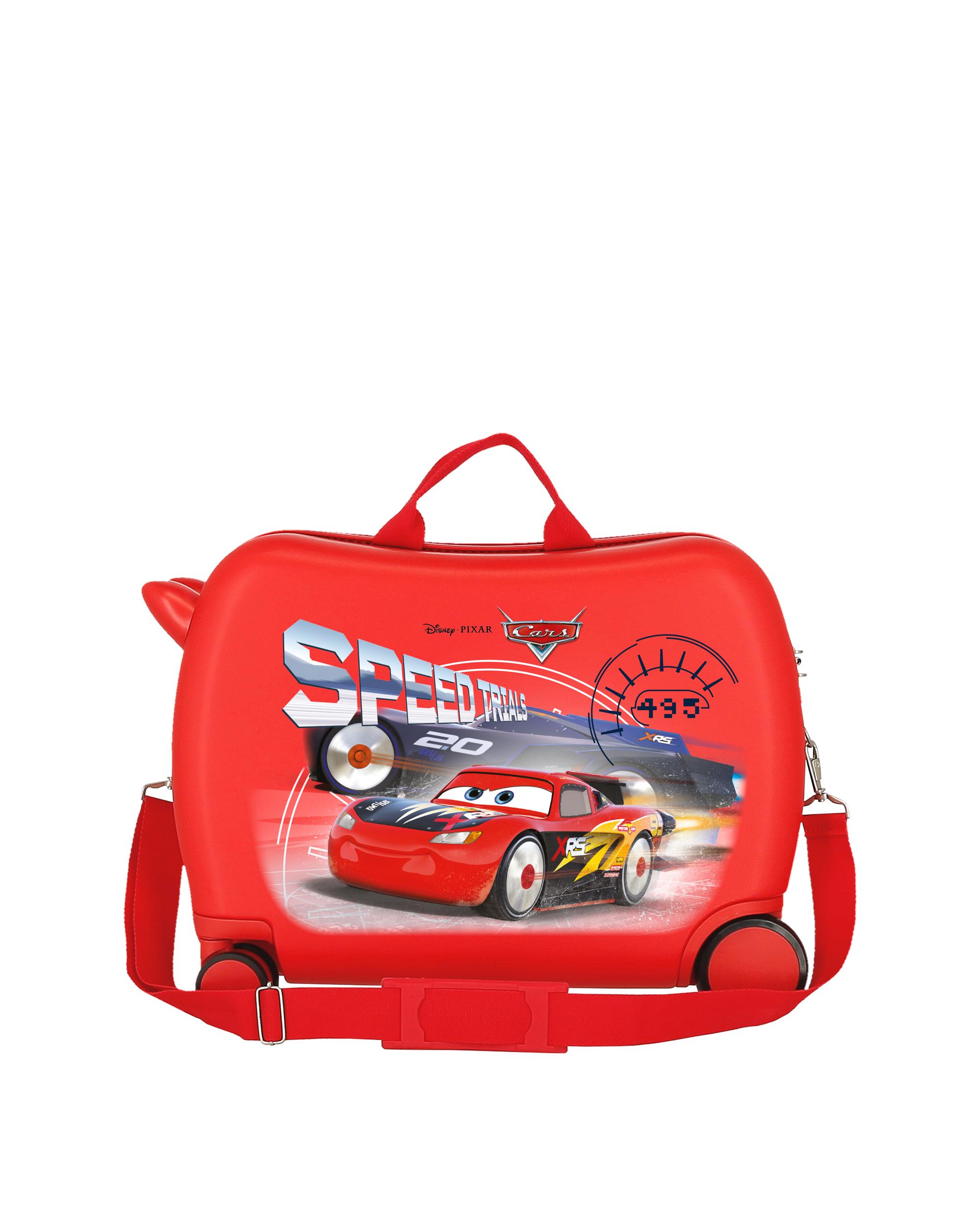 Mala de Cabine Speed Trails Cars Rígida com Capacidade de 34l Vermelho-3