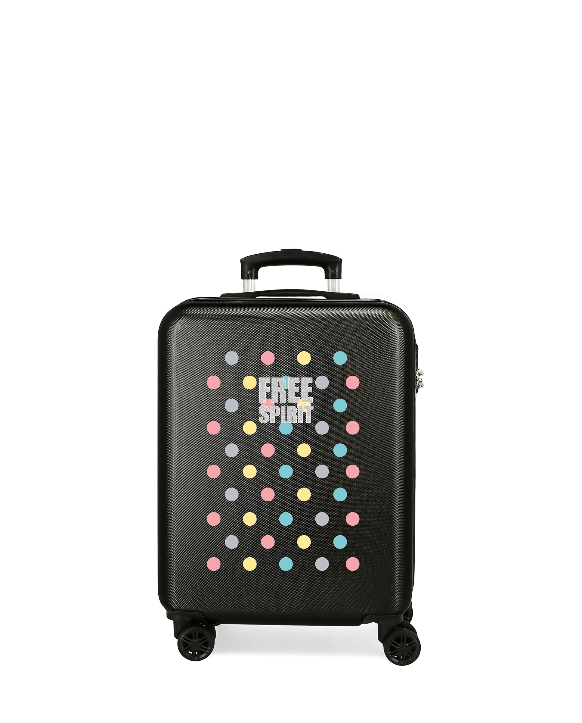 Mala de Cabine Movom Free Dots Rígida com Capacidade de 34l Preto-1