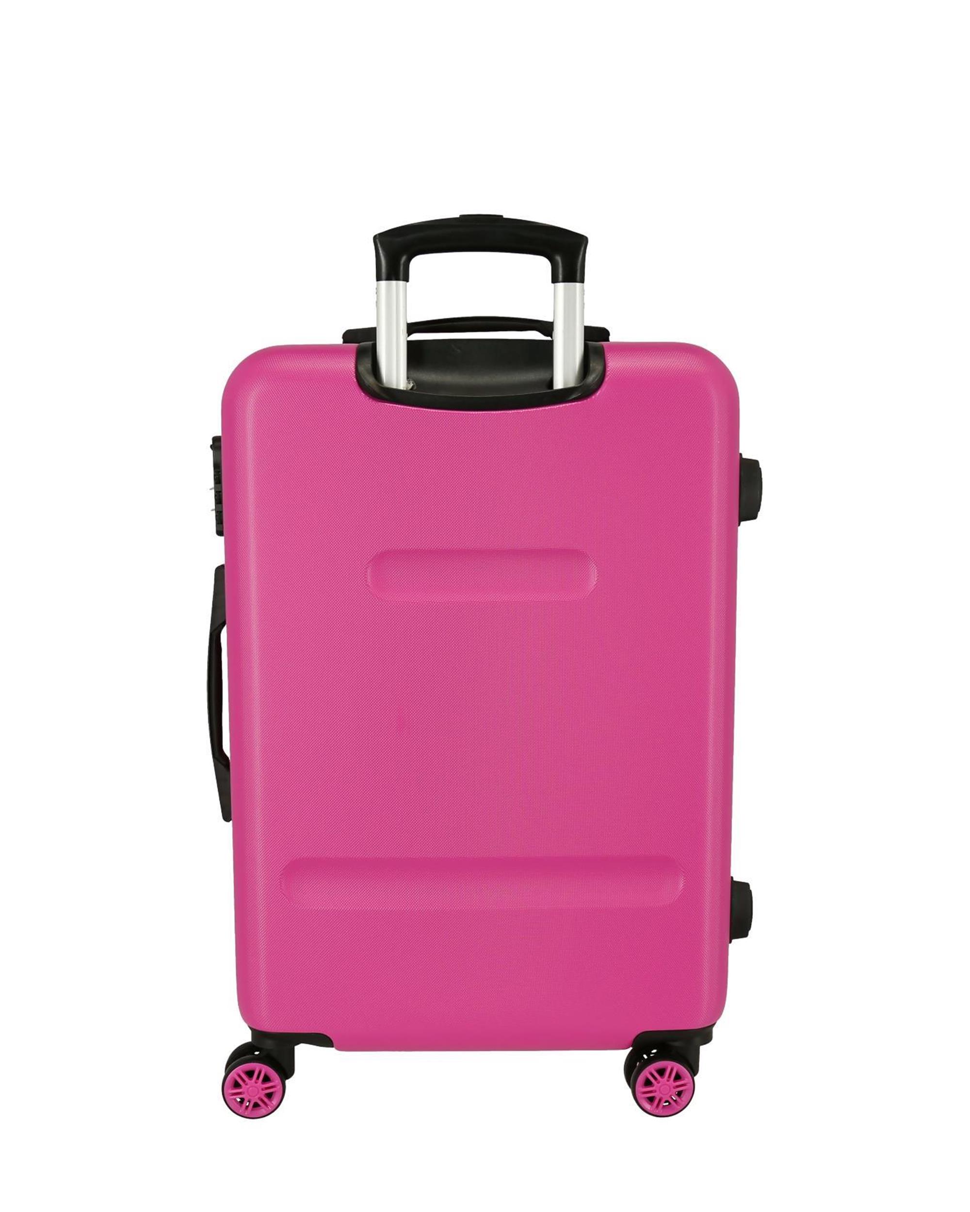 Conjunto de Malas (cabine e Média) Movom Be Happy Rígidas com Capacidade de 104l Branco-3