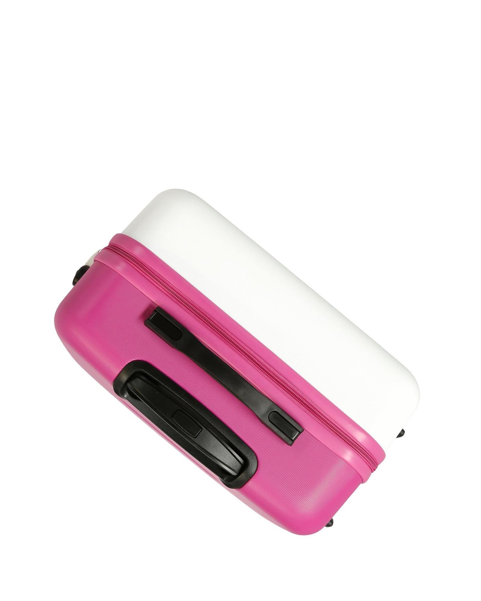 Conjunto de Malas (cabine e Média) Movom Be Happy Rígidas com Capacidade de 104l Branco-6