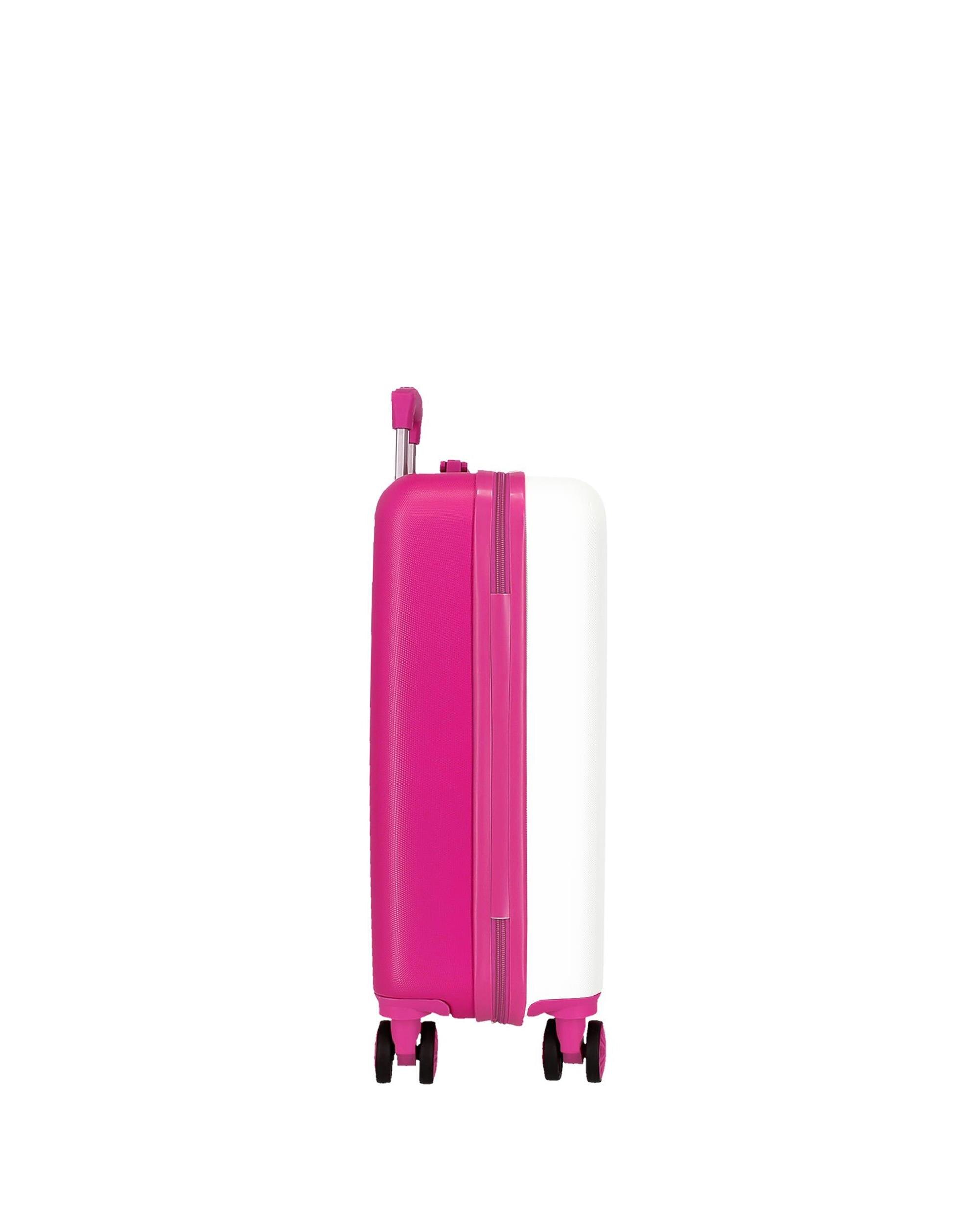 Mala de Cabine Never Stop Rígida com Capacidade de 34l Rosa-4