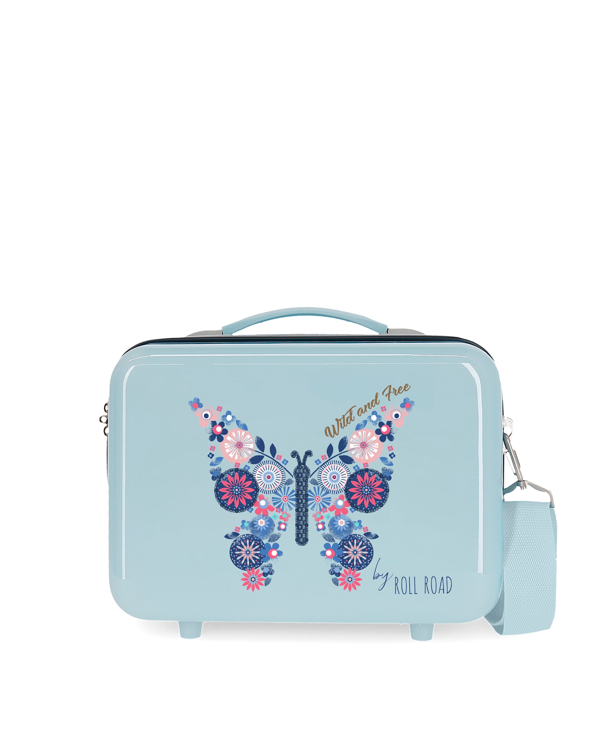 Necessaire Adaptável a Trolley Movom Wild And Free Rígida com Capacidade de 9l Azul-claro-1
