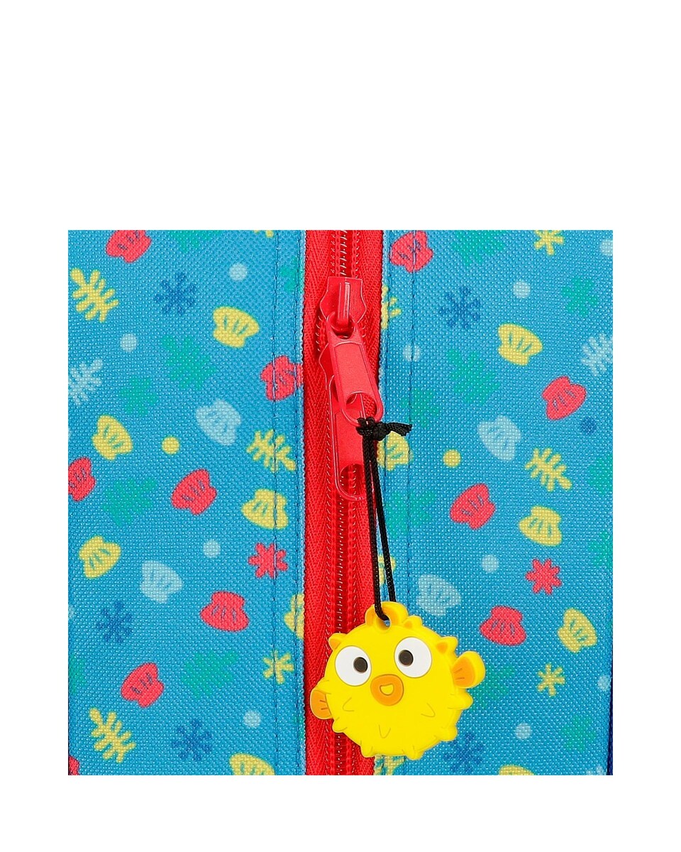 Mochila Saco Happy Family com Alça para Pendurar e Alças Ajustáveis Azul-6
