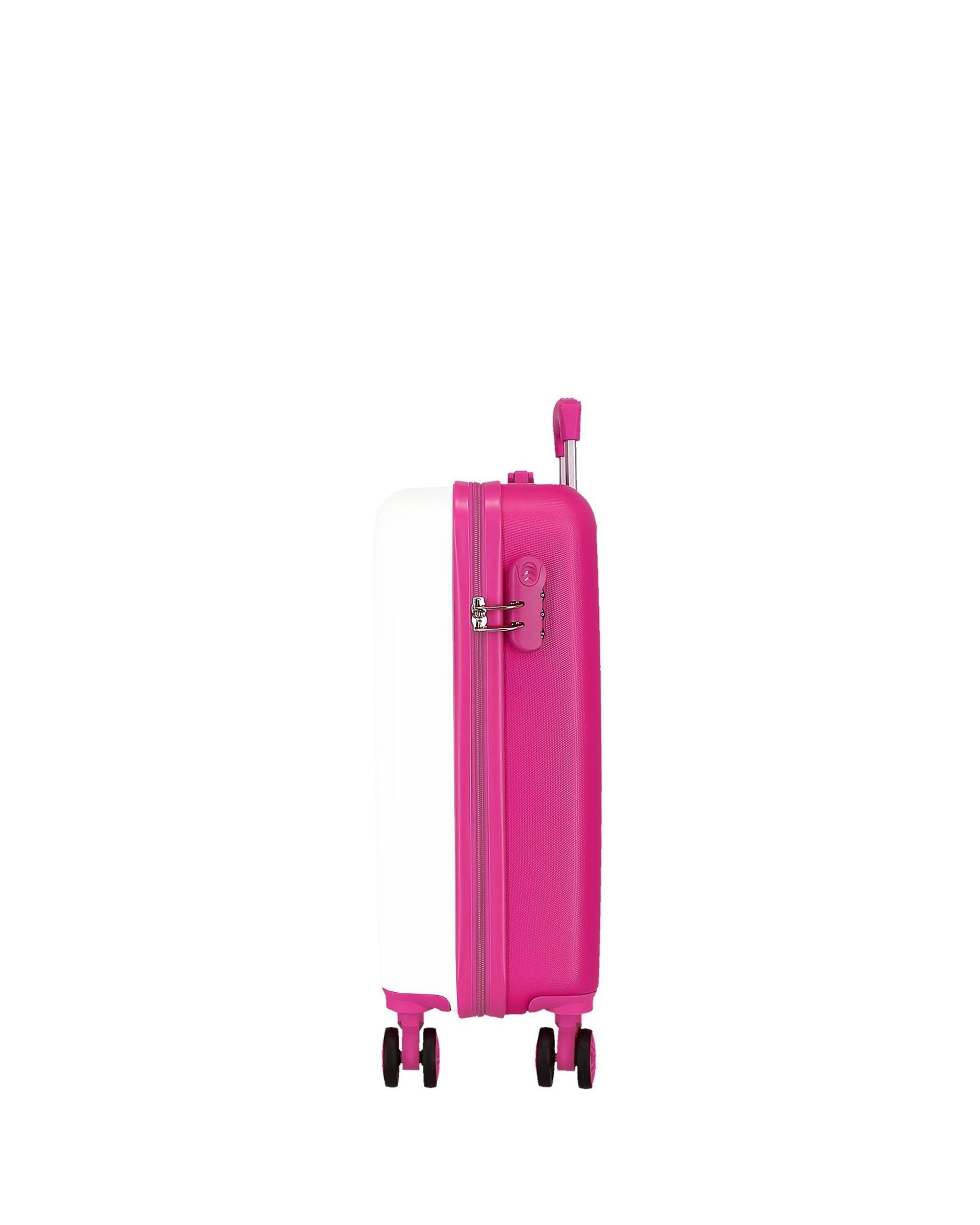 Maleta de Cabine Minnie Magic Corações Rígida com Capacidade de 34l Rosa-2