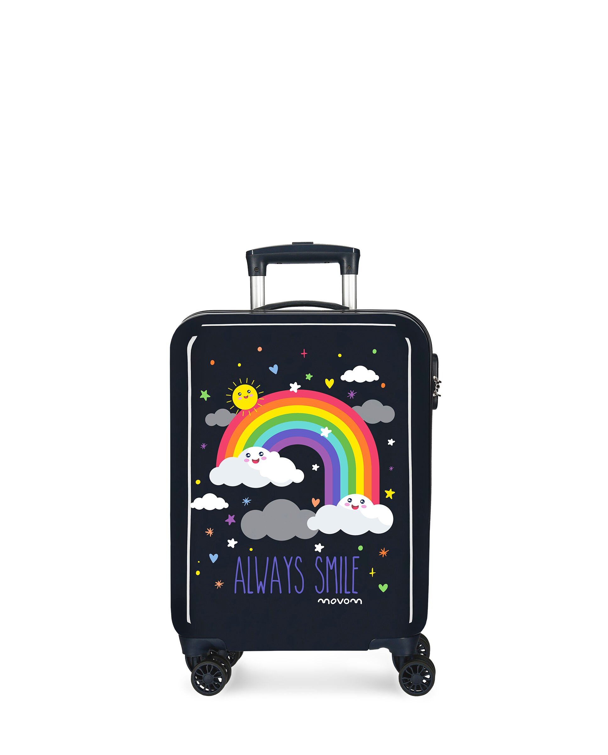 Imagem 0 de Trolley de Cabine Infantil Arco-Íris Always Smile Rígido 35L