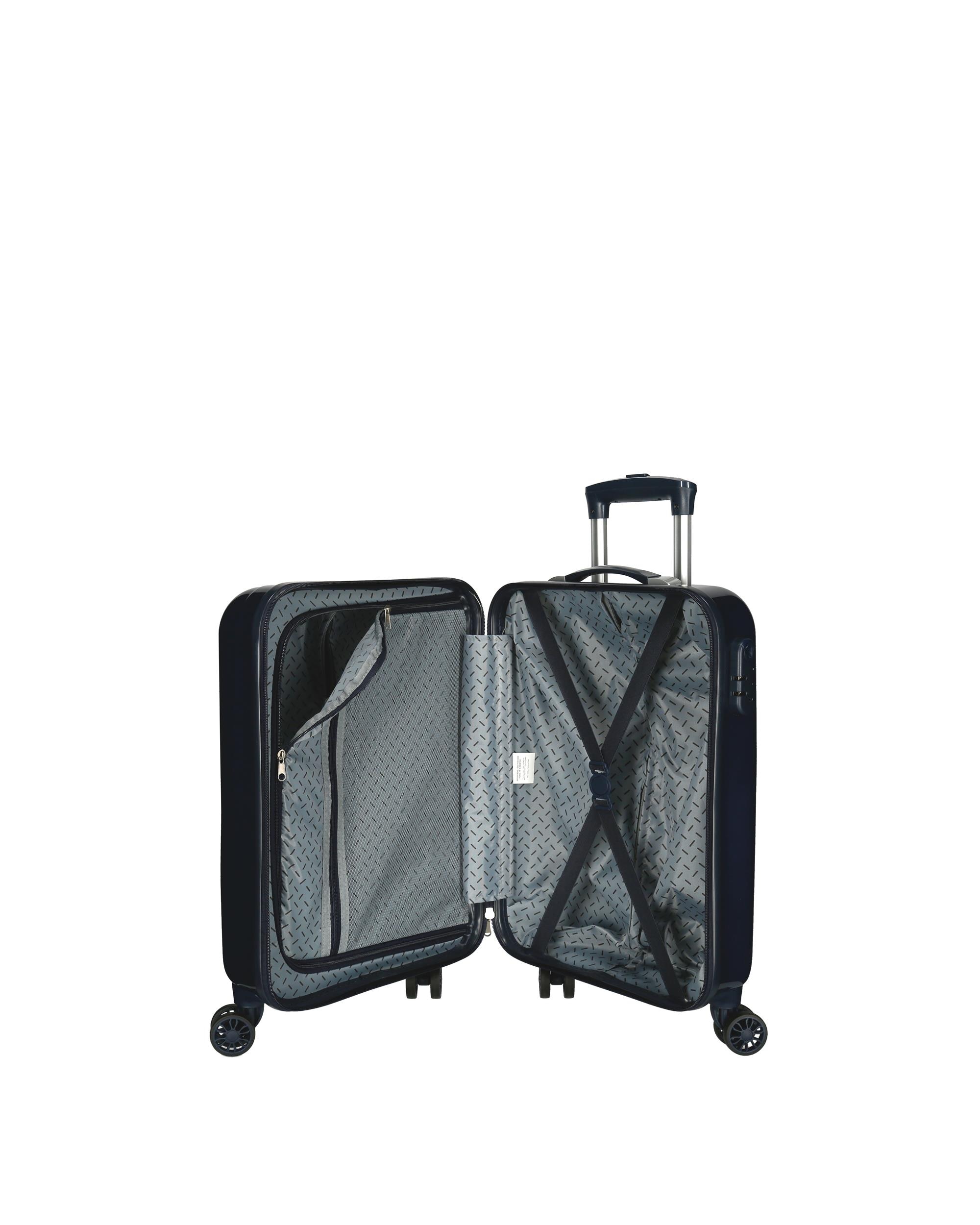 Trolley de Cabine Infantil Arco-Íris Always Smile Rígido 35L Azul-5