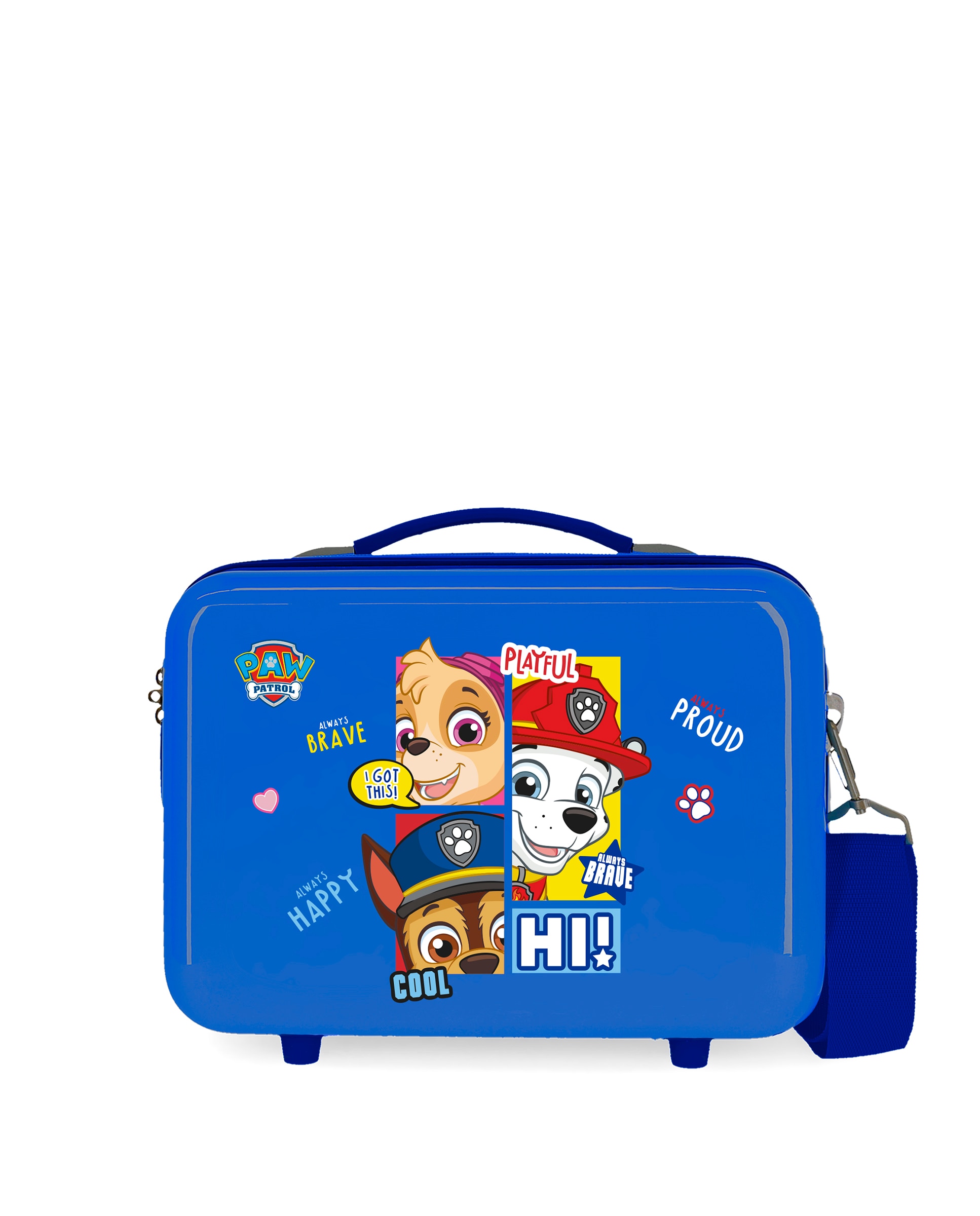 Necessaire Abs Be Happy Adaptável Azul Rígida com Capacidade de 9l Azul-1