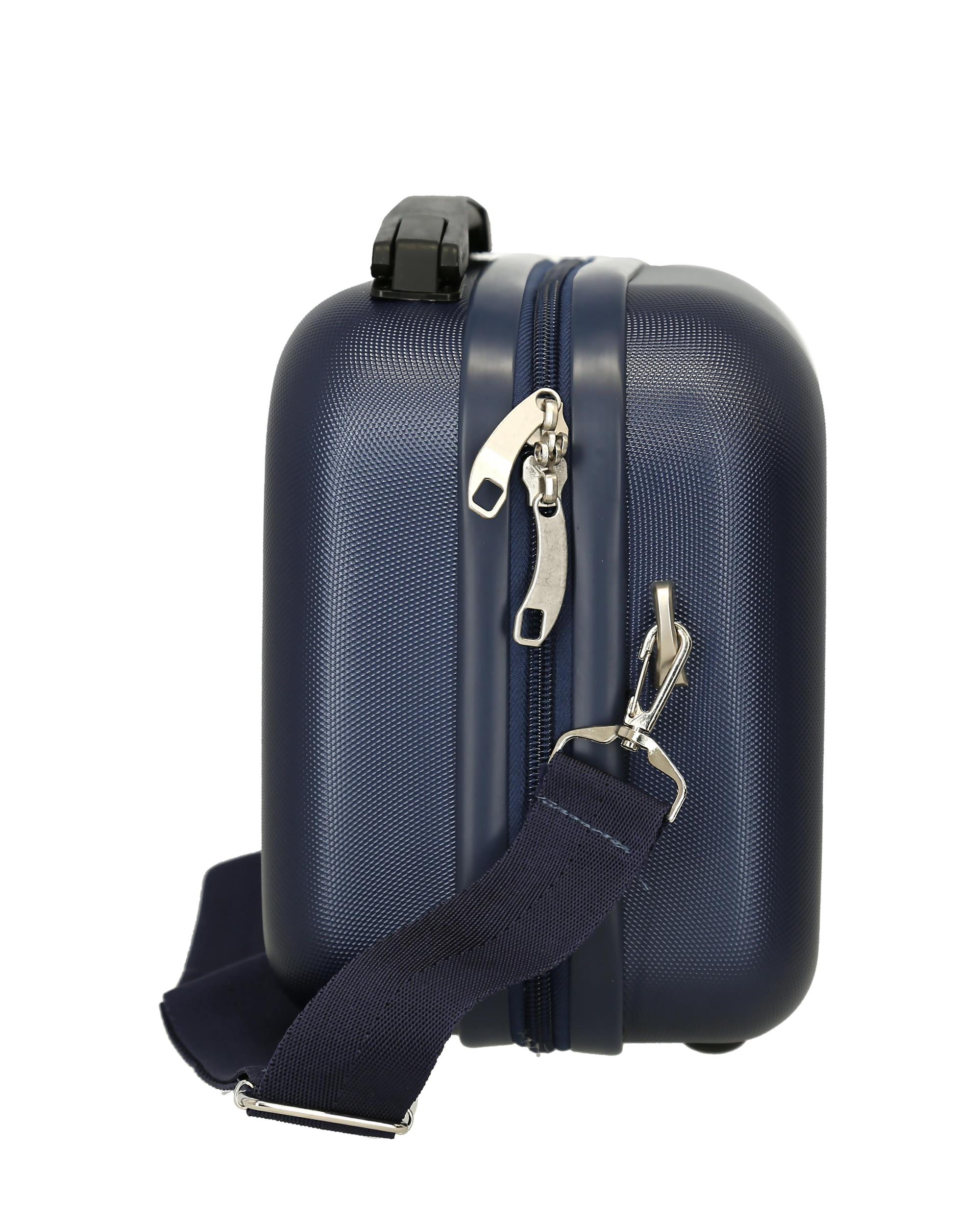 Necessaire Infantil Abs Mickey Personagens Rígido com Capacidade de 9l Azul-marinho-2