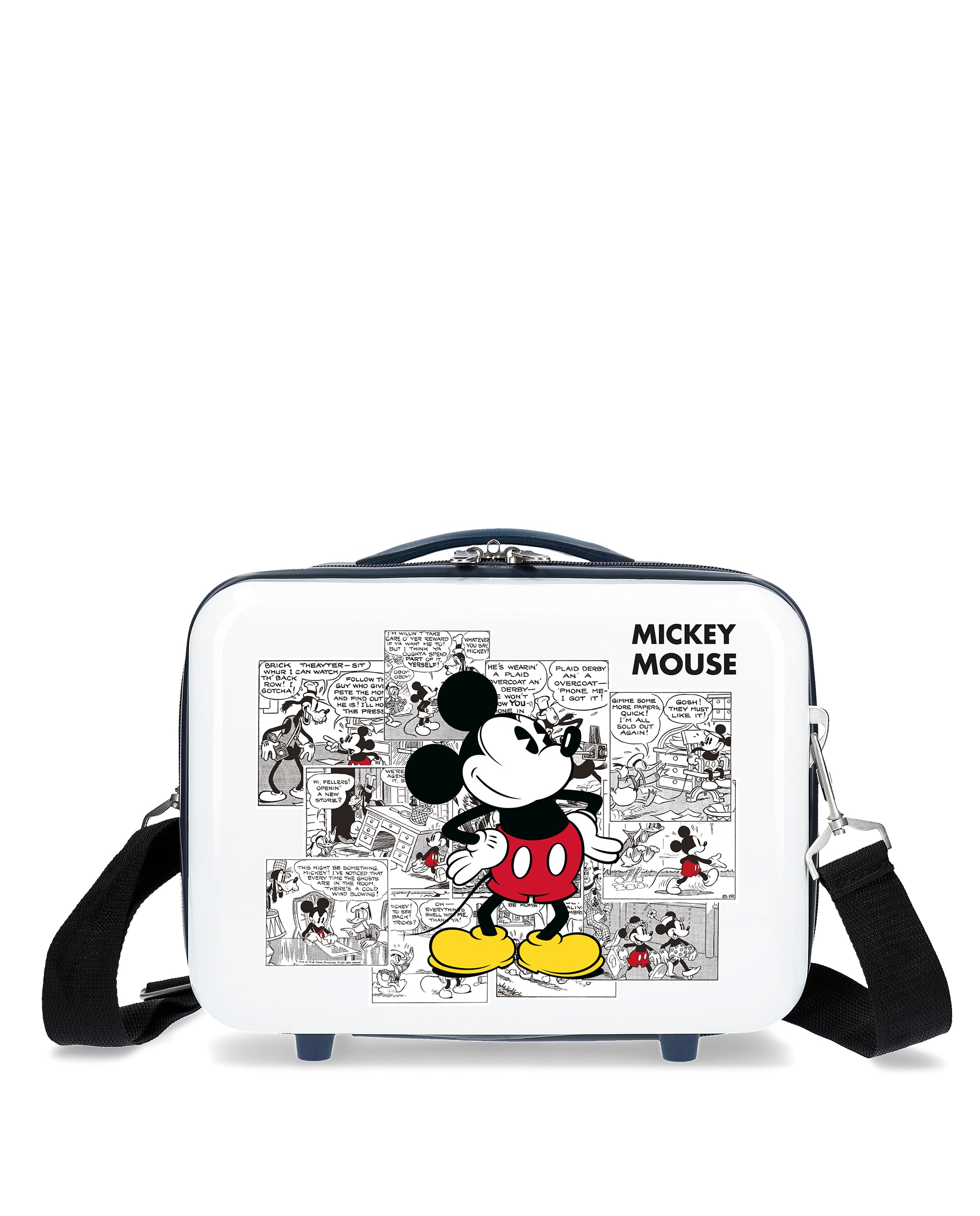 Necessaire Infantil Mickey Comic Rígido com Capacidade de 9l Branco / Preto-1