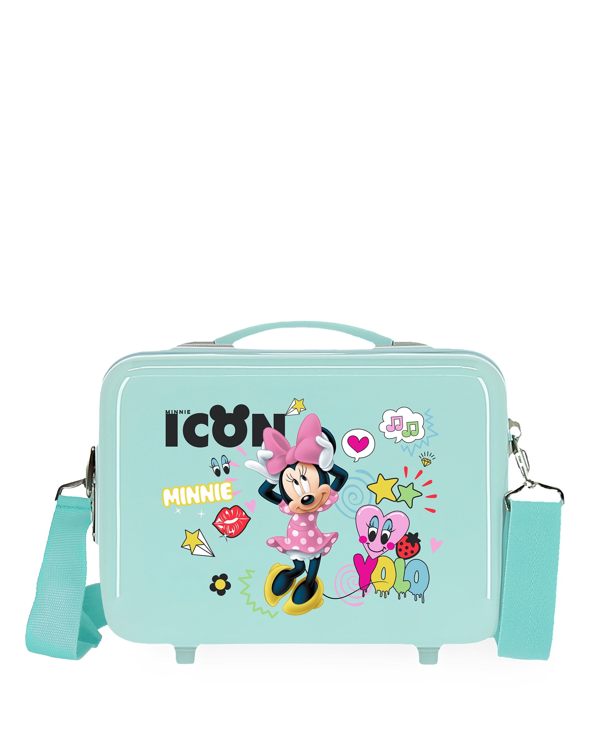 Necessaire Enjoy Minnie Icon Rígido com Capacidade de 9l Rosa-1