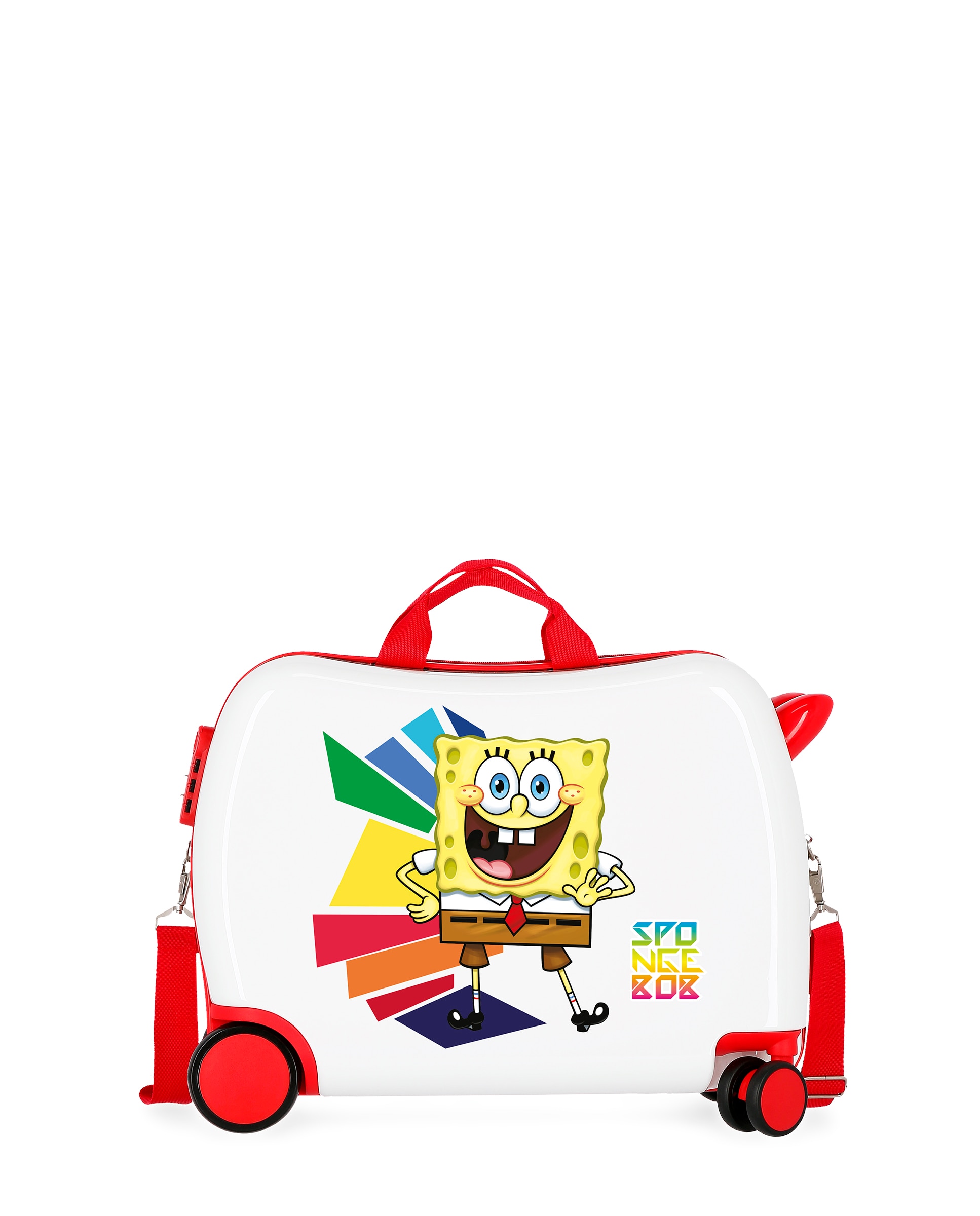 Mala de Cabine Infantil Hello Bob Rígida com Capacidade de 34l Branco / Vermelho-1