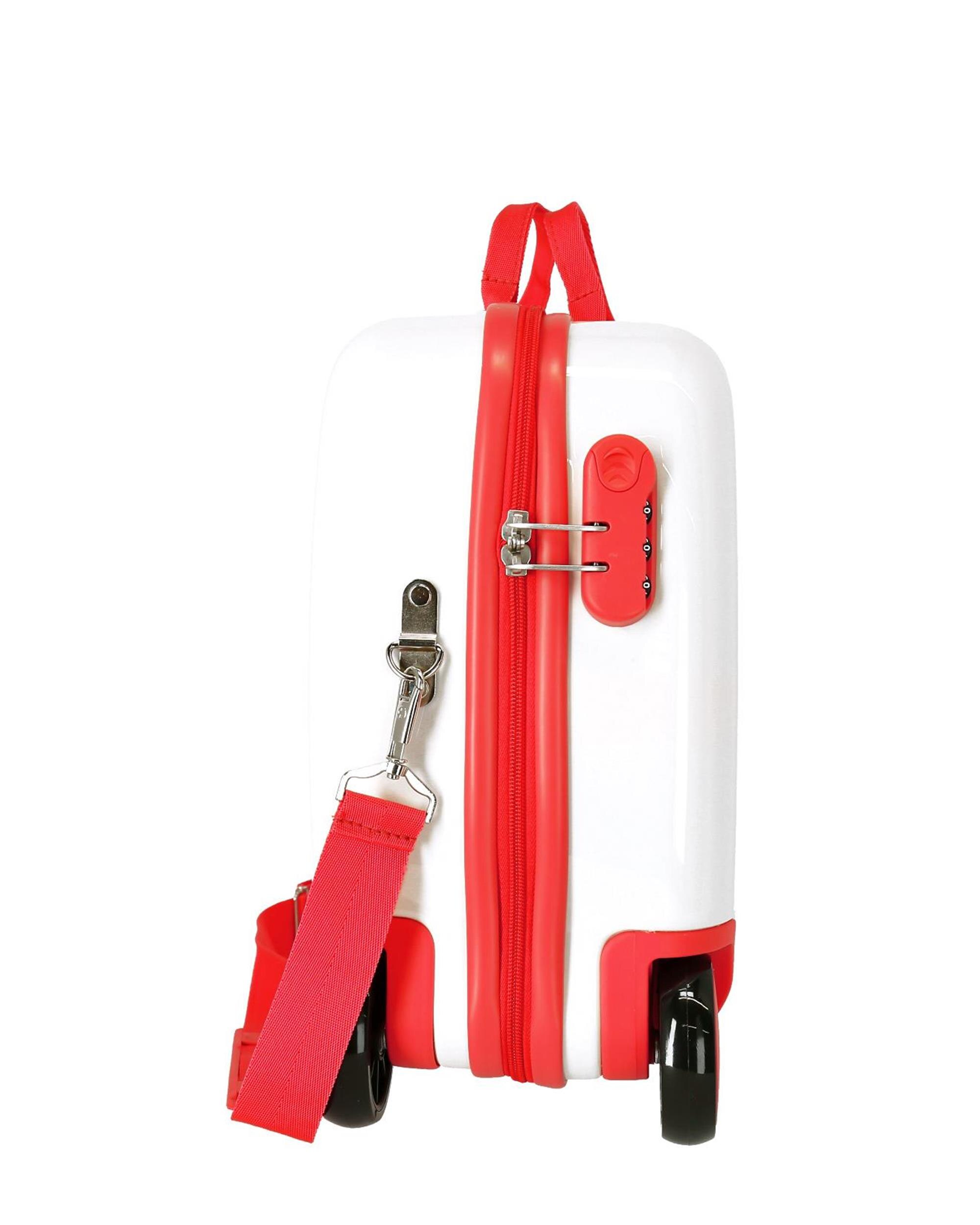 Mala de Cabine Infantil Hello Bob Rígida com Capacidade de 34l Branco / Vermelho-2