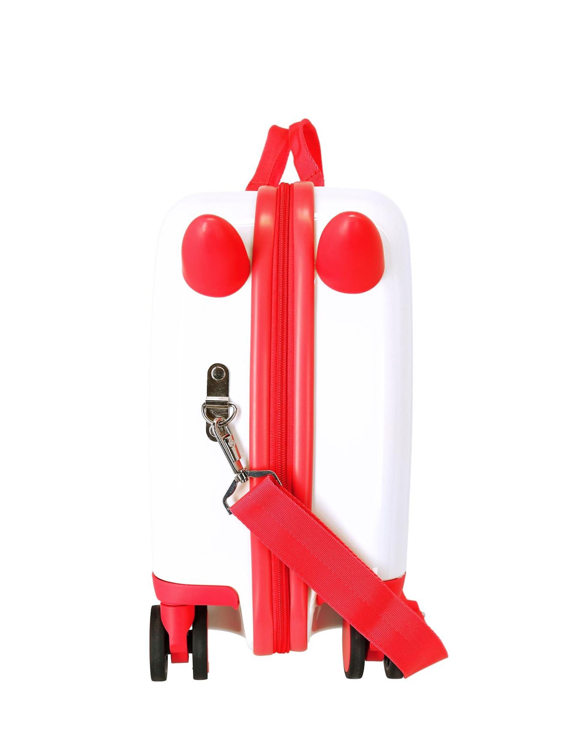 Mala de Cabine Infantil Hello Bob Rígida com Capacidade de 34l Branco / Vermelho-3