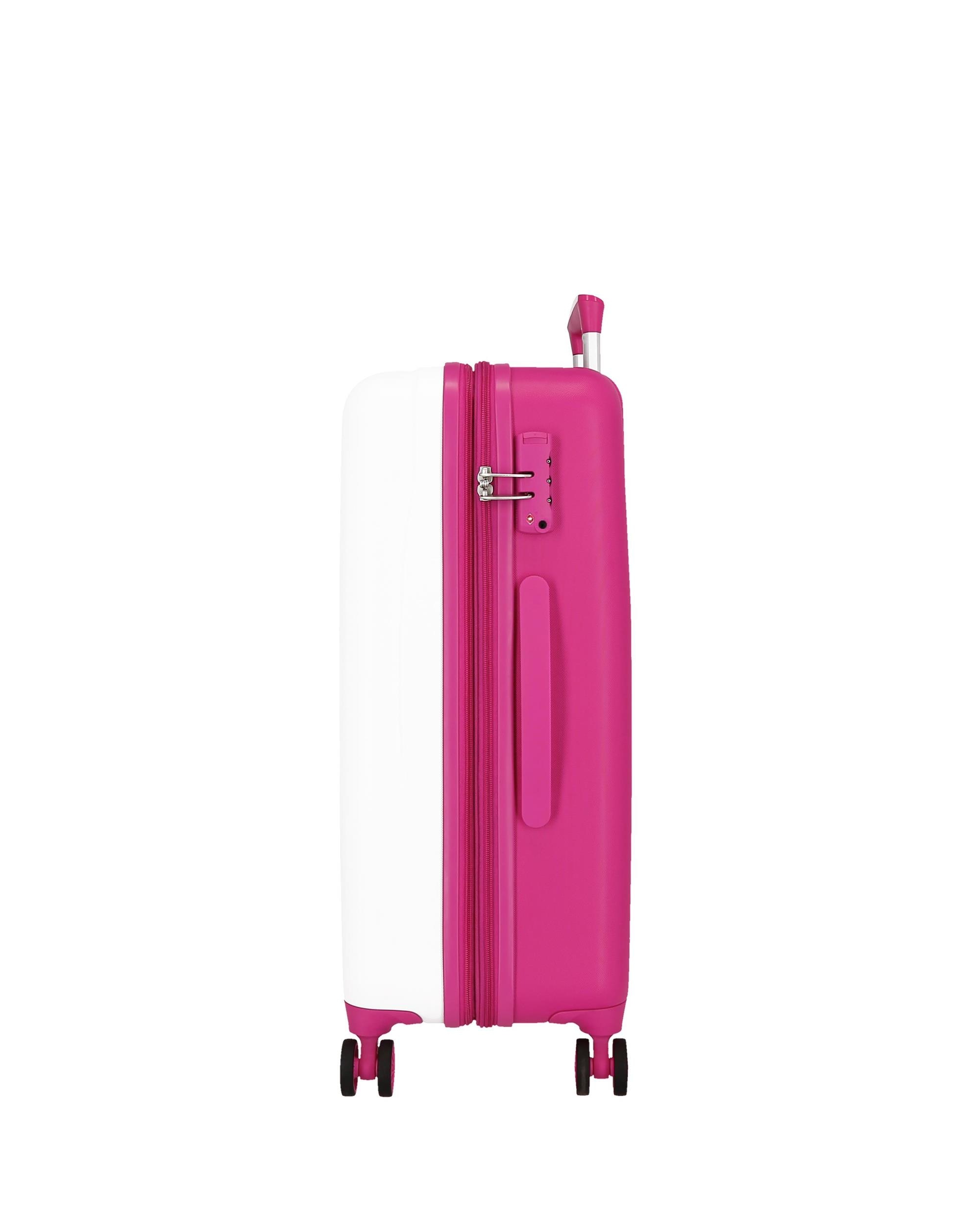 Mala Média Minnie Enjoy The Day Rígida com Capacidade de 56l em Branco Branco-2