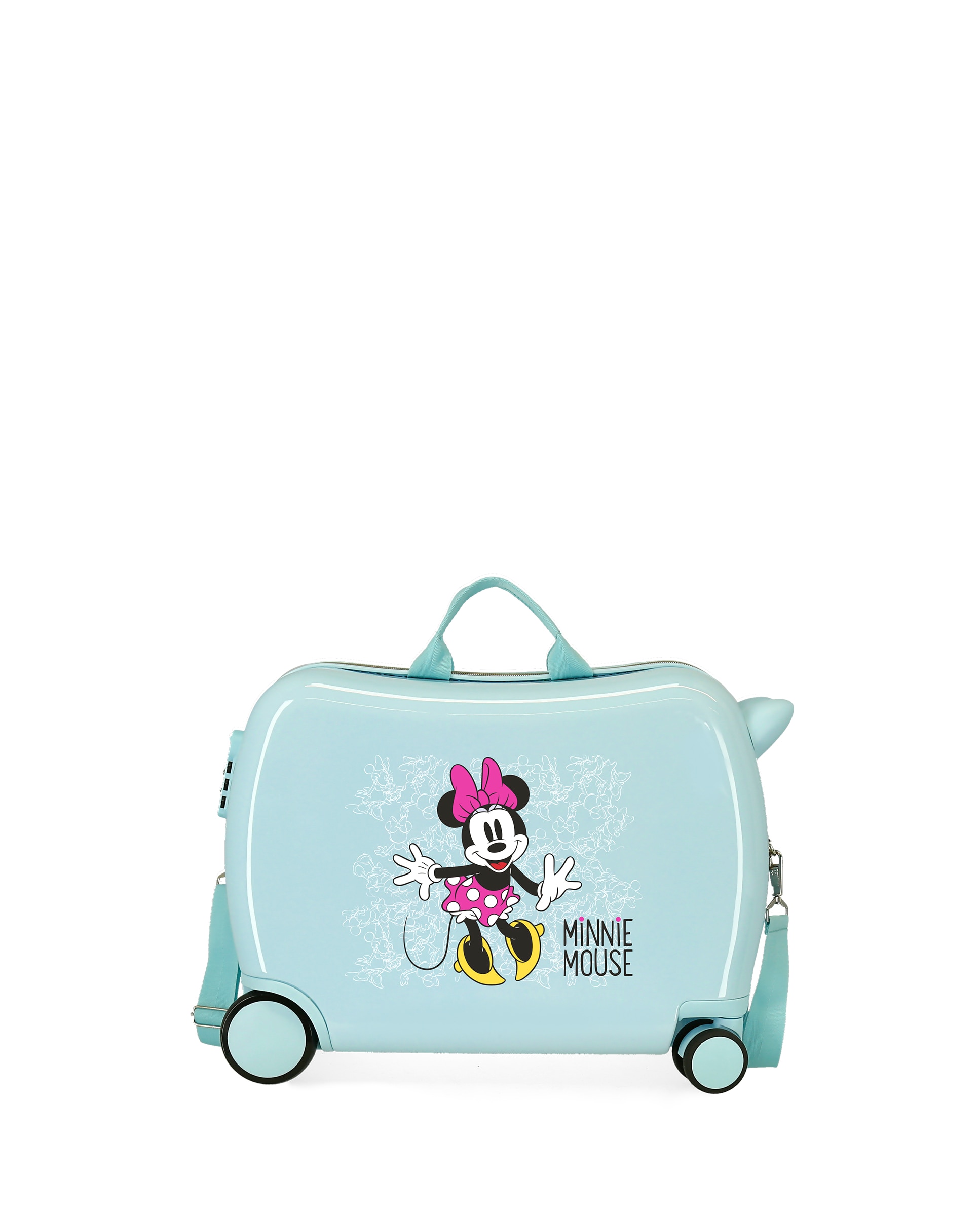 Mala de Cabine Infantil Enjoy The Day Minnie Rígida com Capacidade de 34l Verde-claro-1