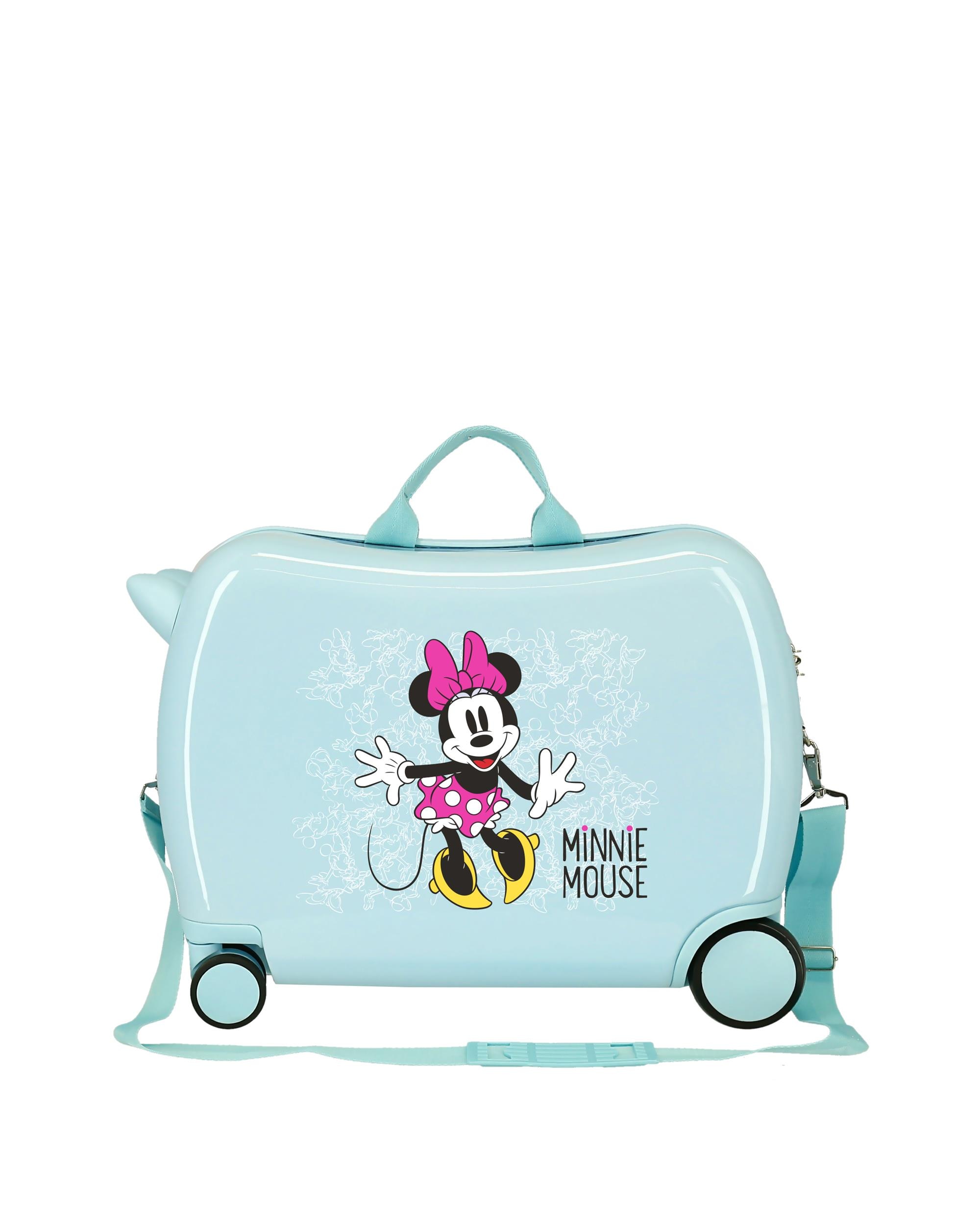 Mala de Cabine Infantil Enjoy The Day Minnie Rígida com Capacidade de 34l Verde-claro-3