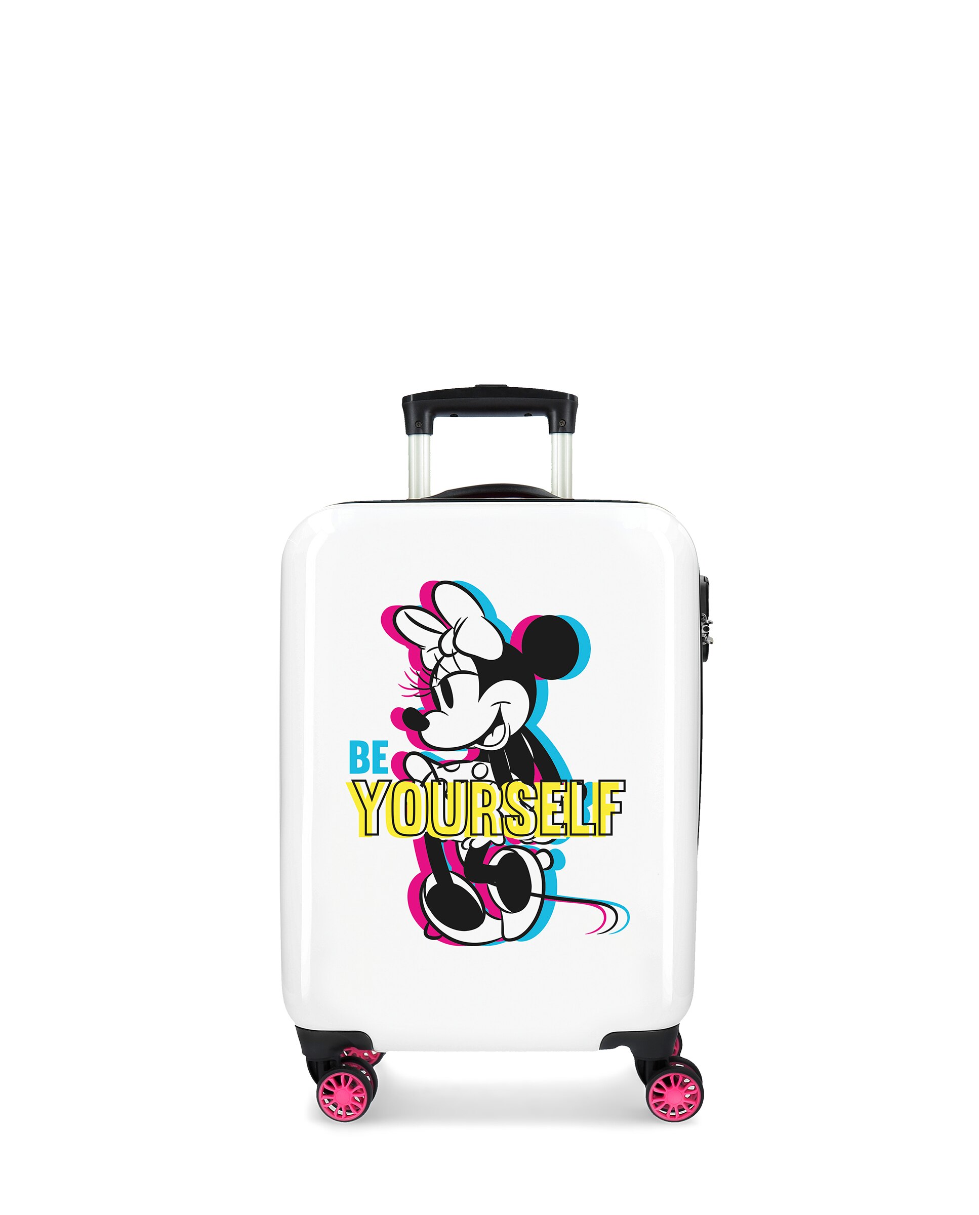 Mala de Cabine Infantil Minnie Be Yourself Rígida com Capacidade de 34l Branco-1