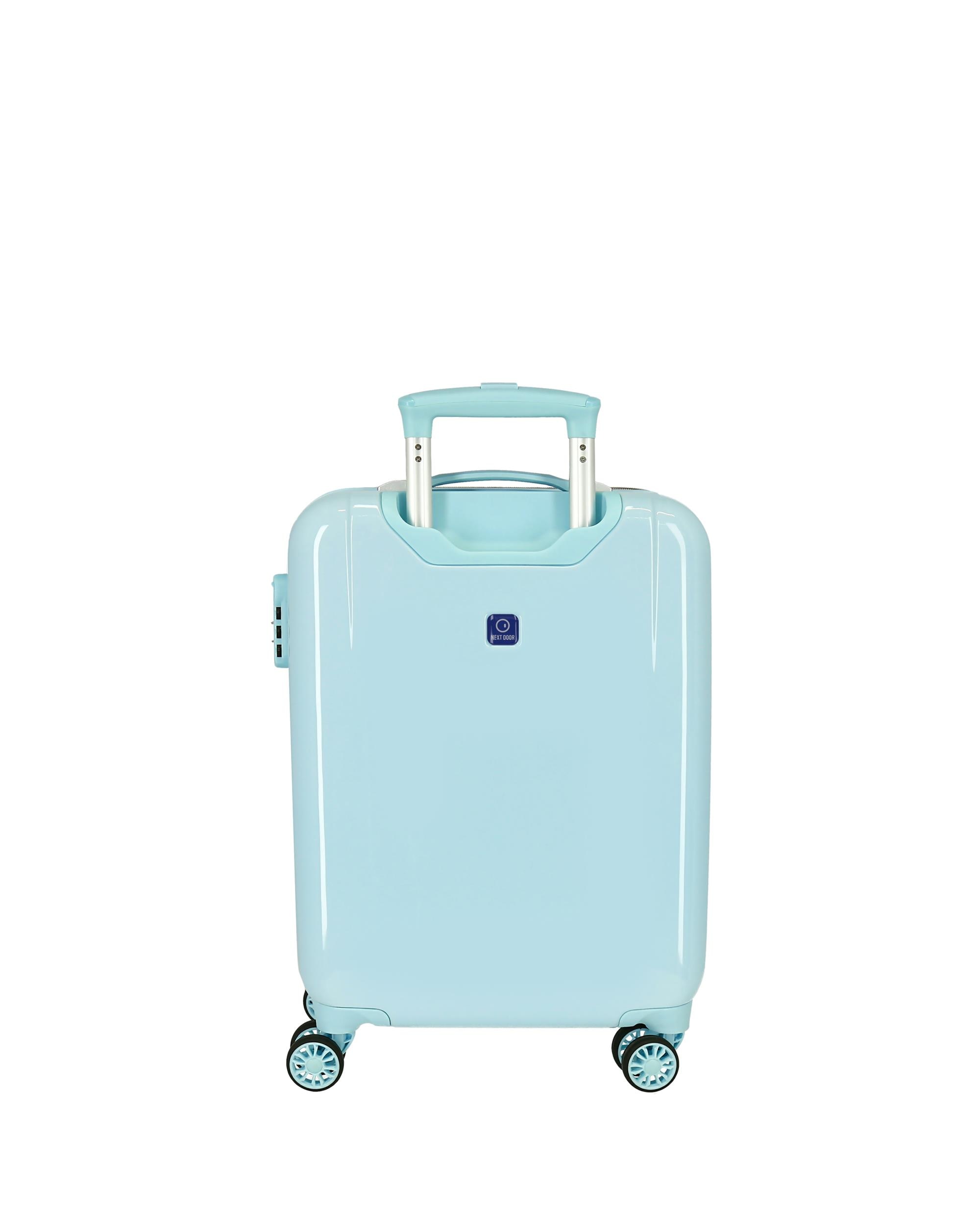 Mala de Cabine Infantil Minnie Rainbow Rígida com Capacidade de 34l Azul-claro-3