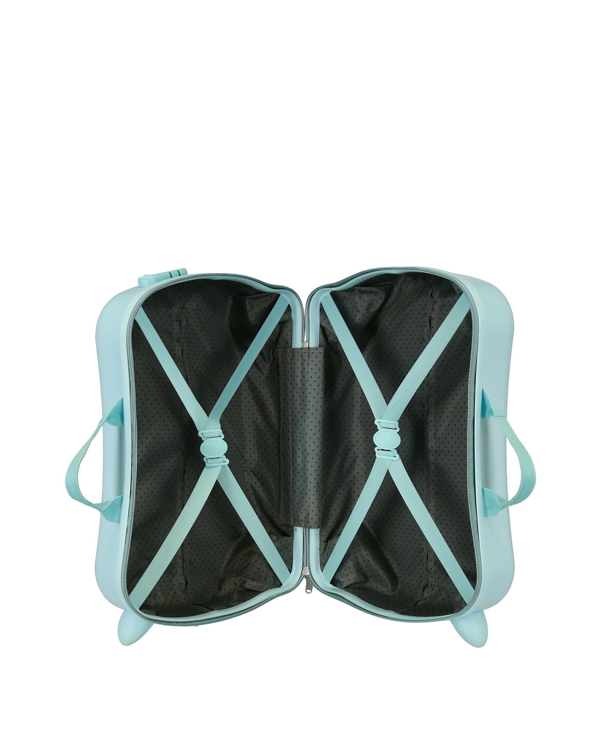 Mala de Cabine Infantil Minnie Rainbow Rígida com Capacidade de 34l Azul-claro-5