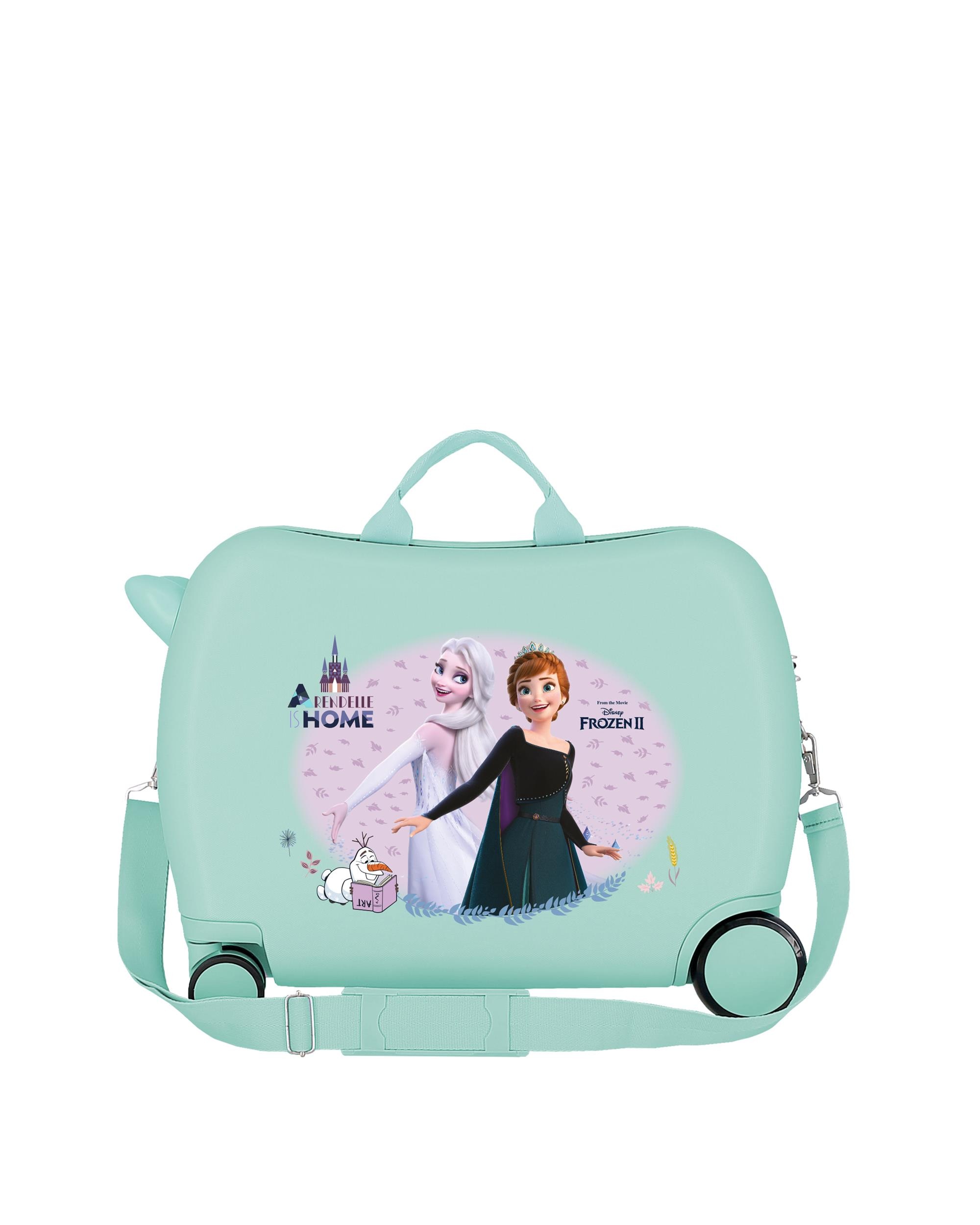 Mala de Cabine Infantil Frozen Arandelle Is Home Rígida com Capacidade de 34l Azul-3