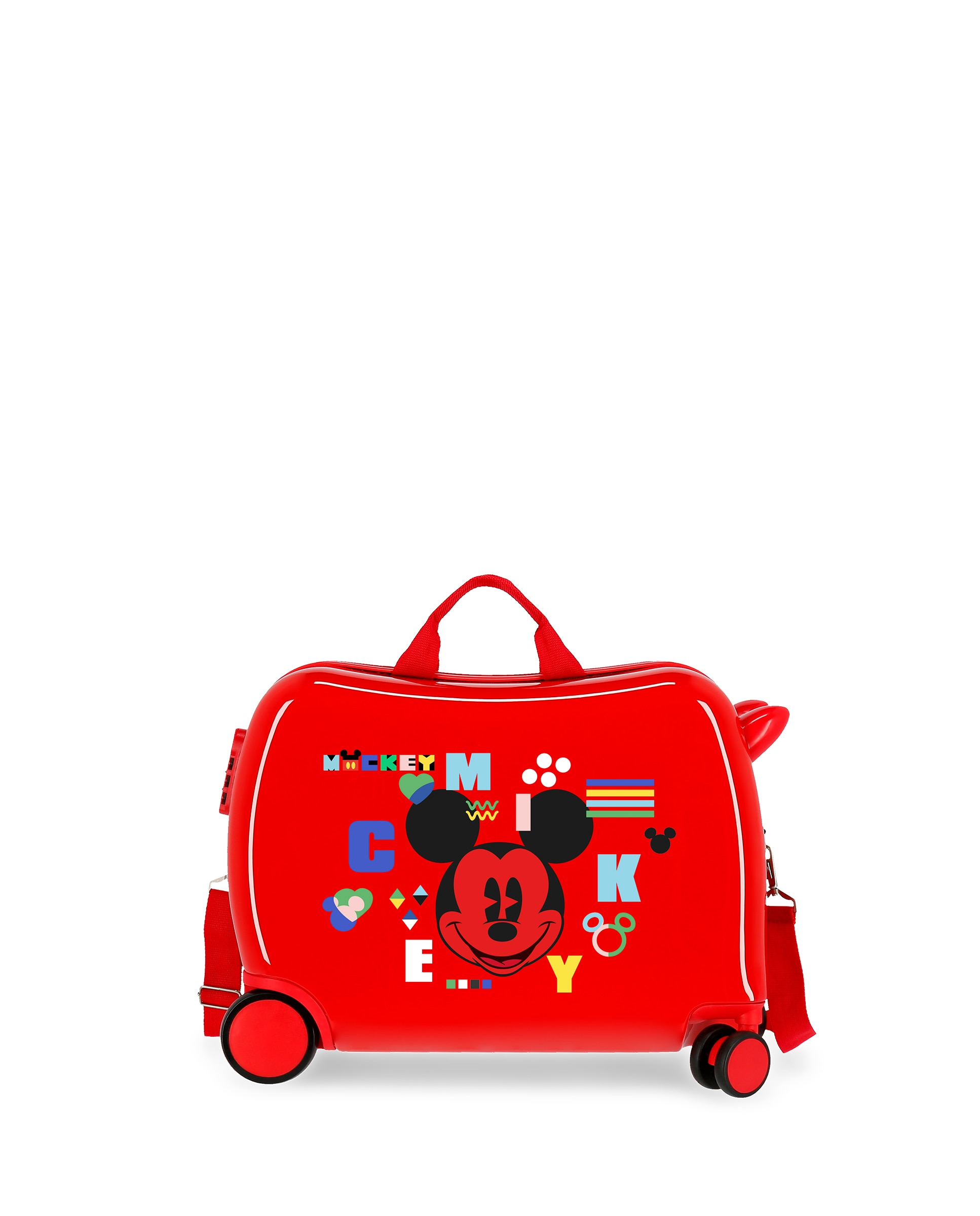 Mala de Cabine Infantil Mickey Shape Shifter Rígida com Capacidade de 34l Vermelho-1
