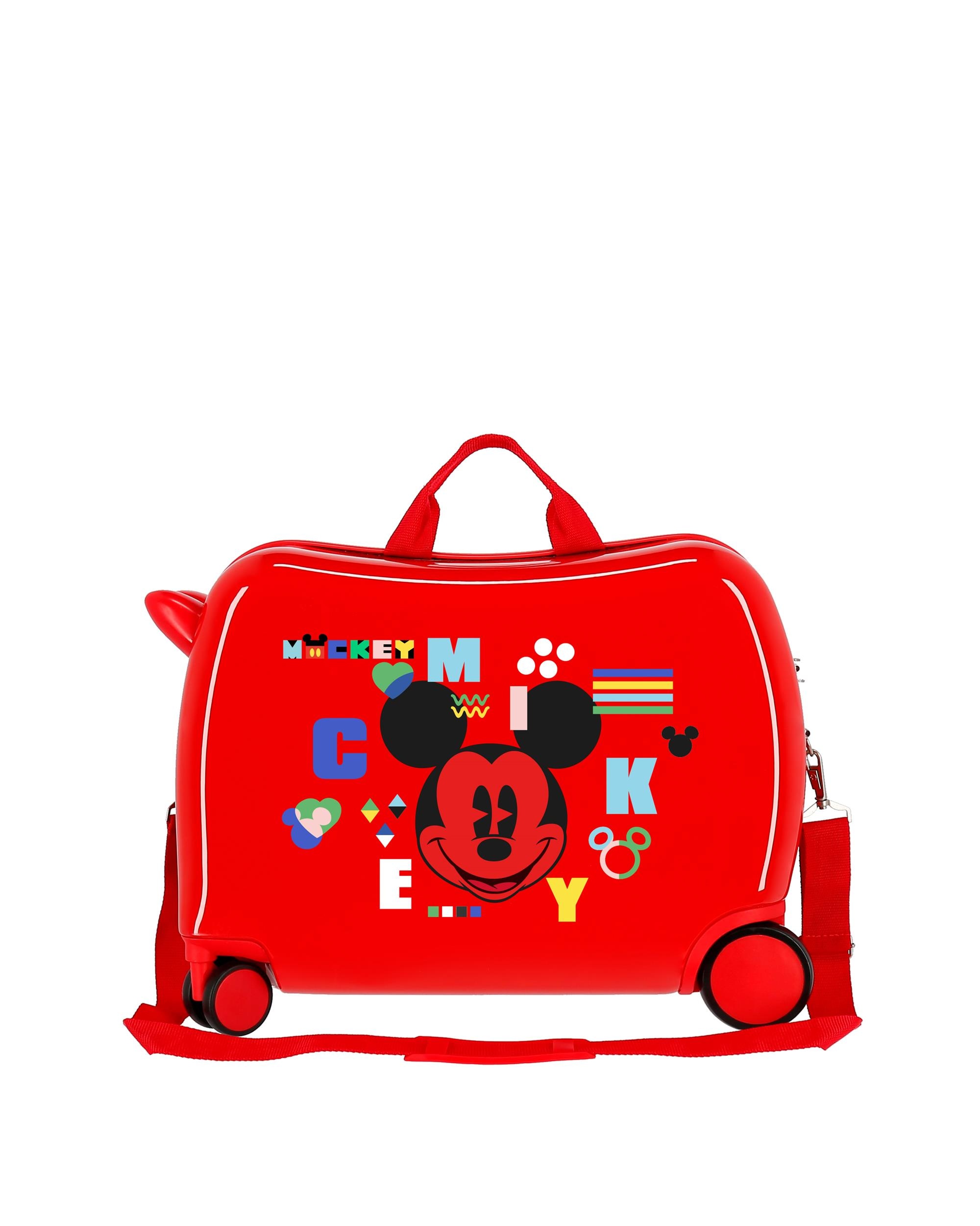 Mala de Cabine Infantil Mickey Shape Shifter Rígida com Capacidade de 34l Vermelho-3
