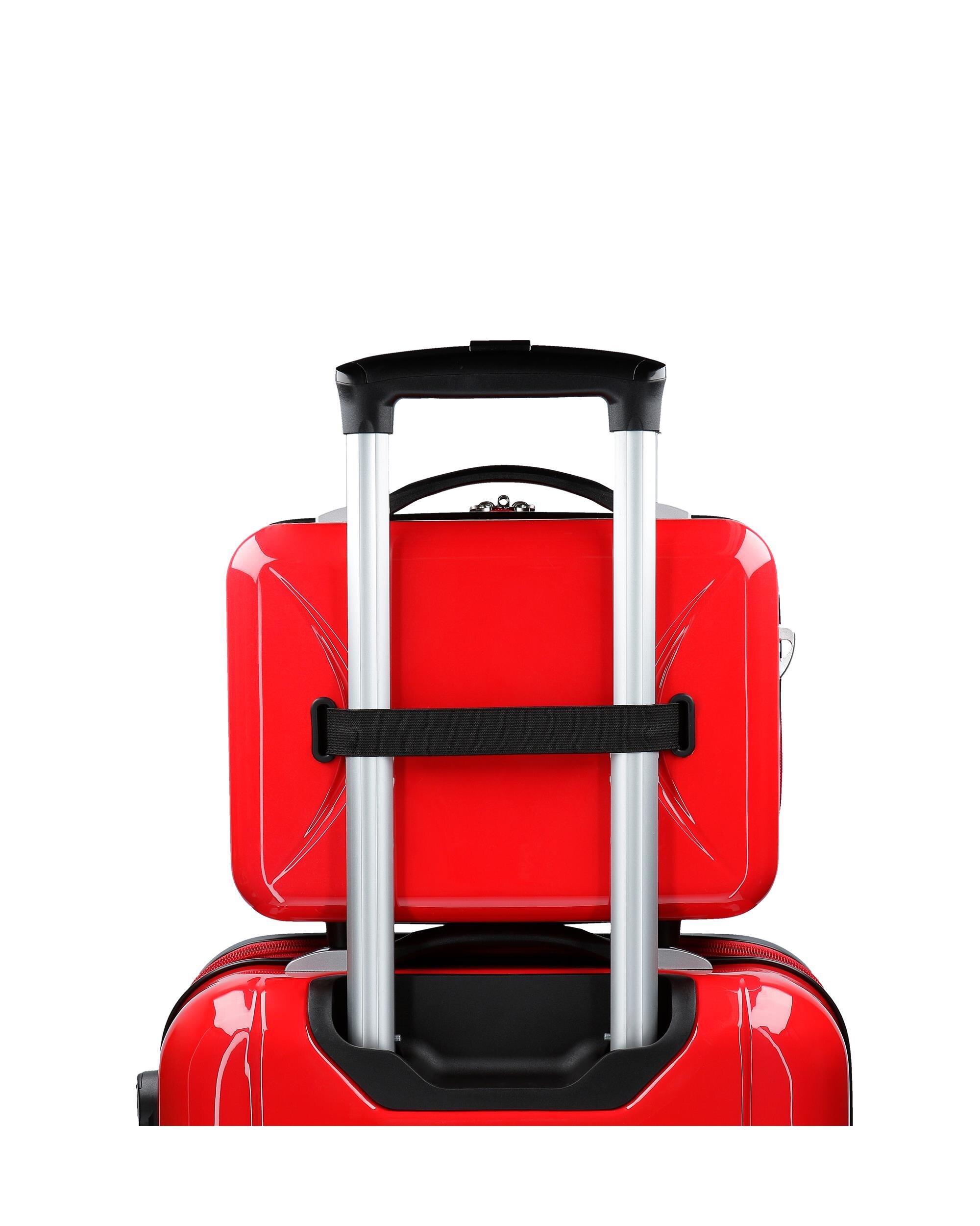 Necessaire Infantil Abs Lmq Cars com Capacidade de 9l Vermelho-5