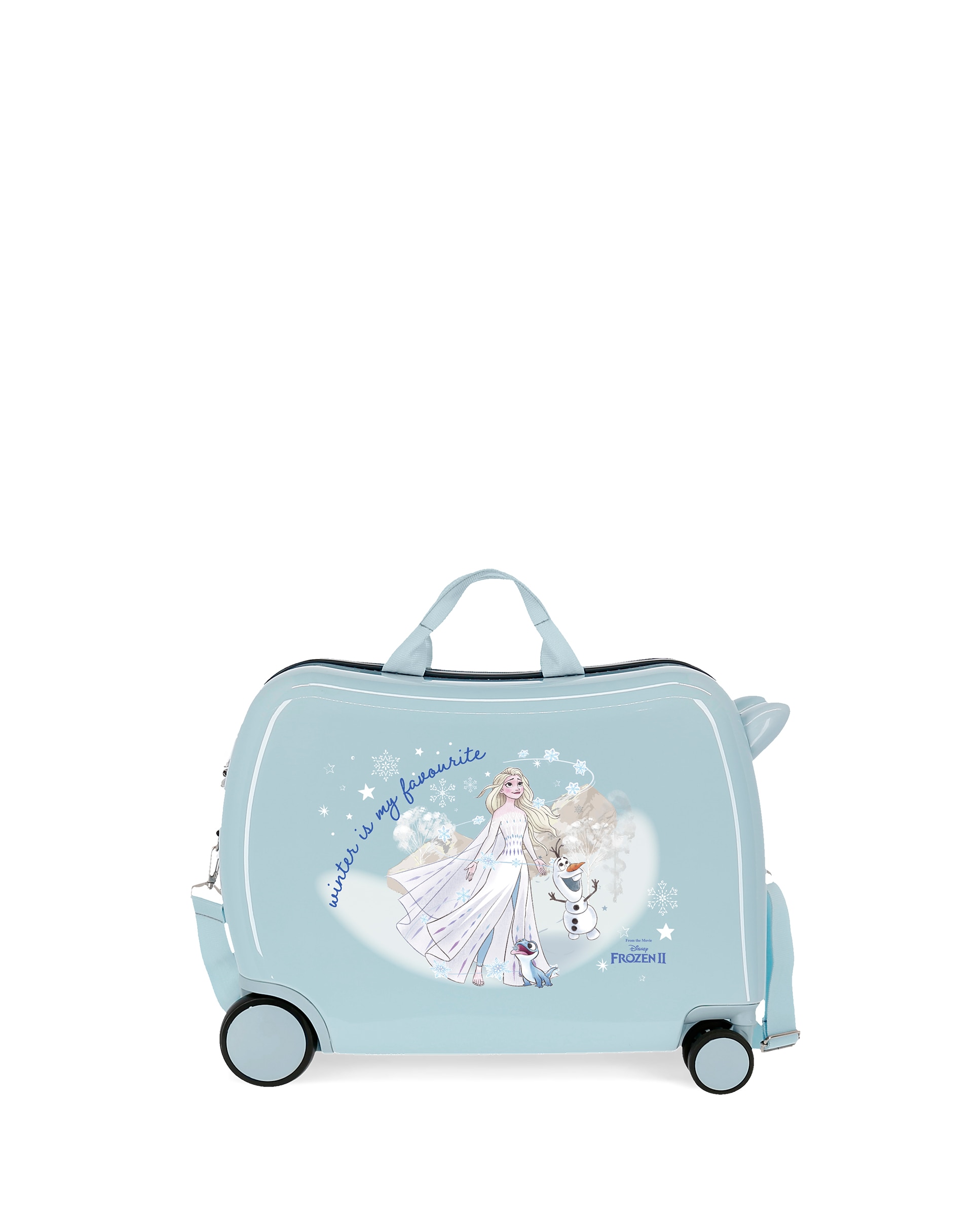 Mala de Cabine Infantil Frozen Winter Is My Favourite Rígida com Capacidade de 38l Azul-claro-1
