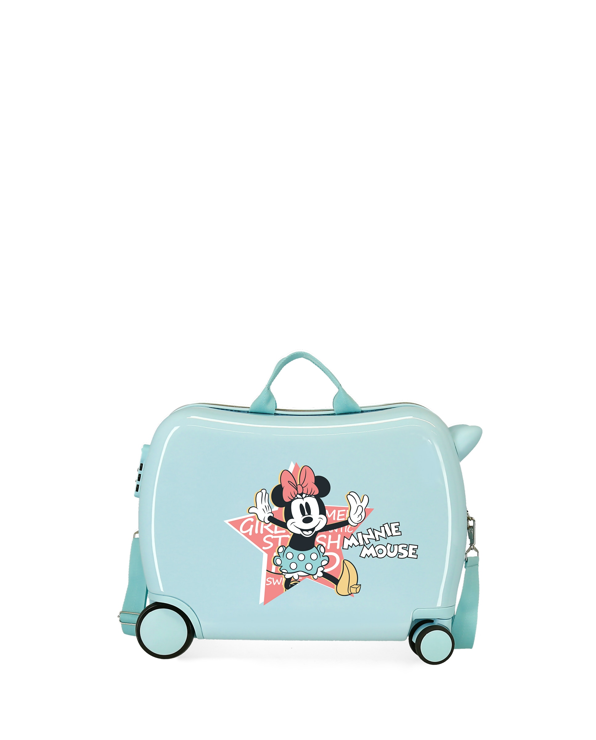 Mala de Cabine Infantil Minnie Mouse That´s Easy Rígida com Capacidade de 34l Azul oceano / Turquesa-1