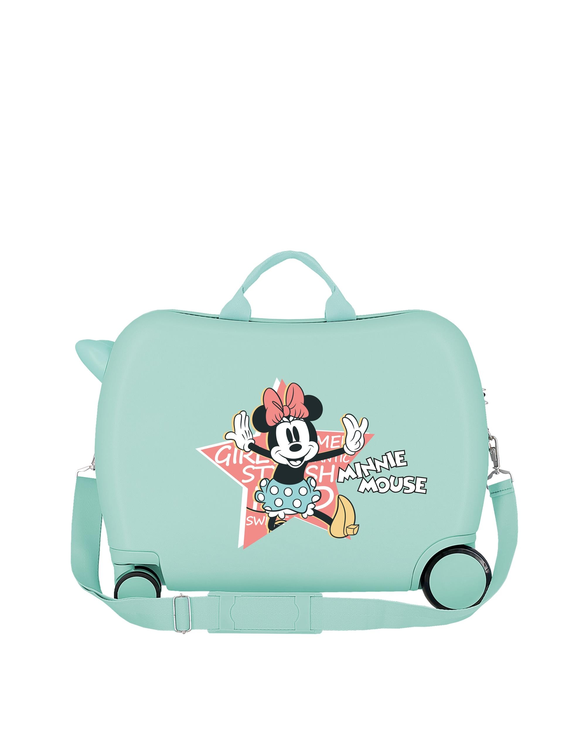 Mala de Cabine Infantil Minnie Mouse That´s Easy Rígida com Capacidade de 34l Azul oceano / Turquesa-3