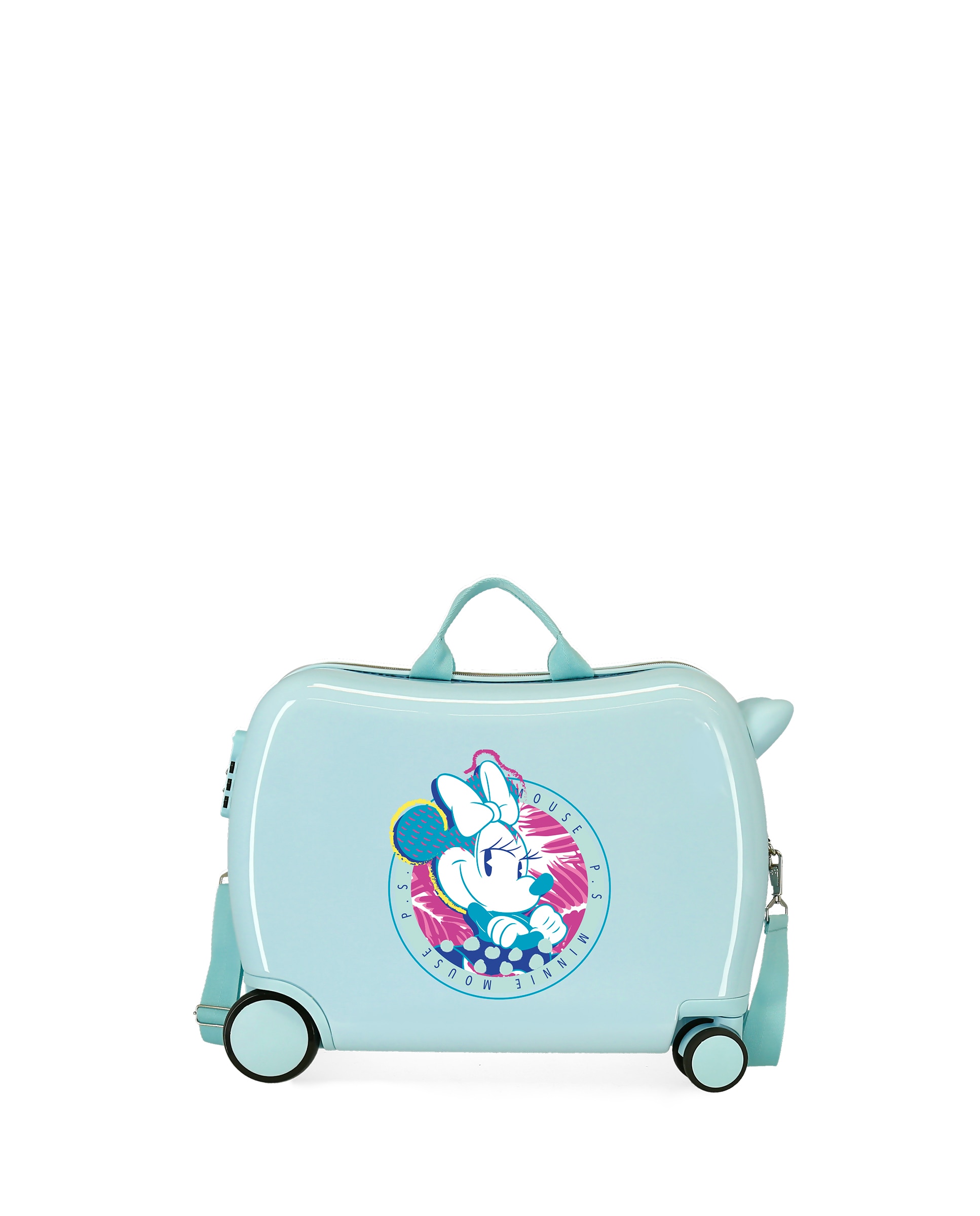 Mala de Cabine Infantil Minnie Ps That´s Easy Rígida com Capacidade de 34l Verde-claro-1