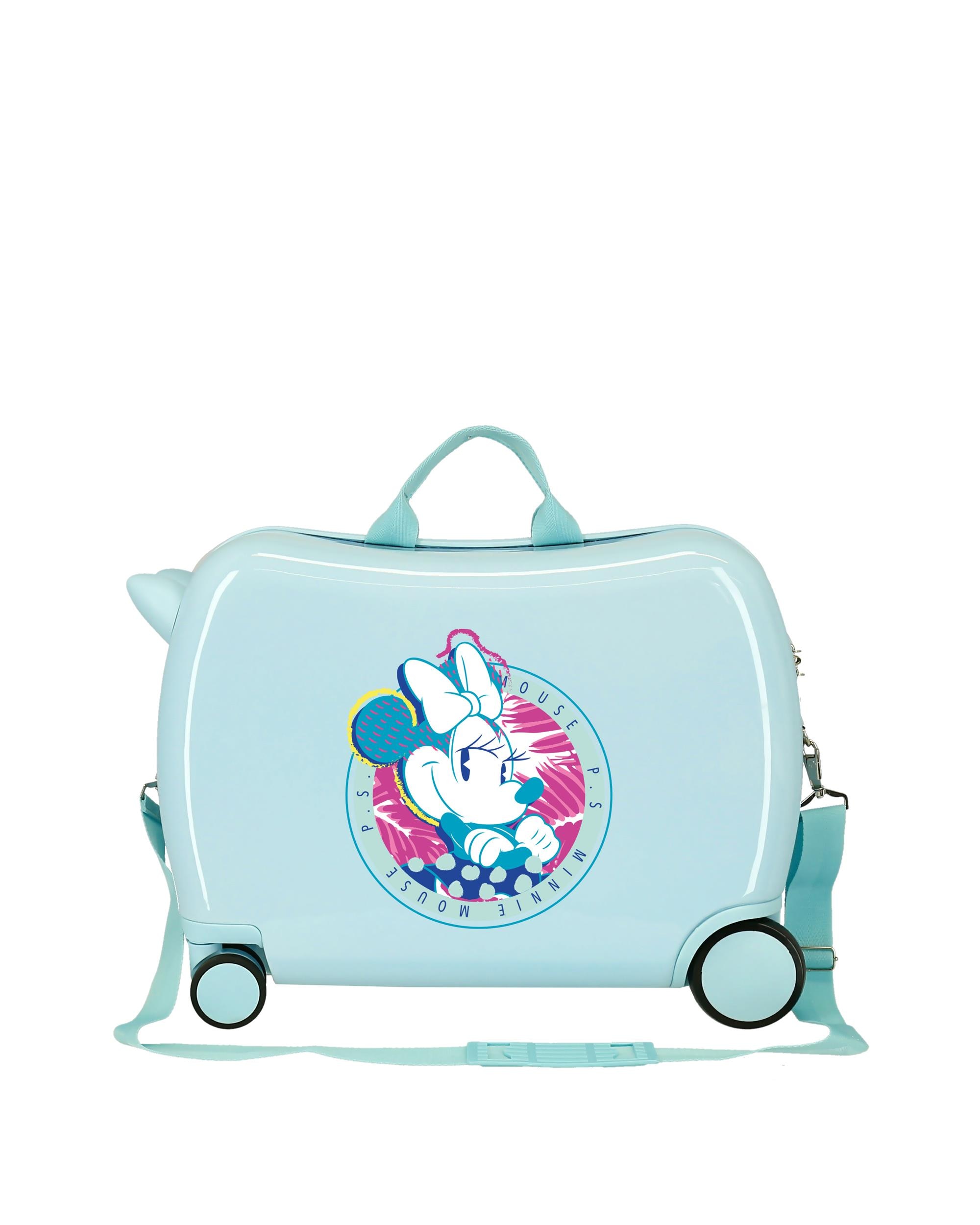 Mala de Cabine Infantil Minnie Ps That´s Easy Rígida com Capacidade de 34l Verde-claro-3