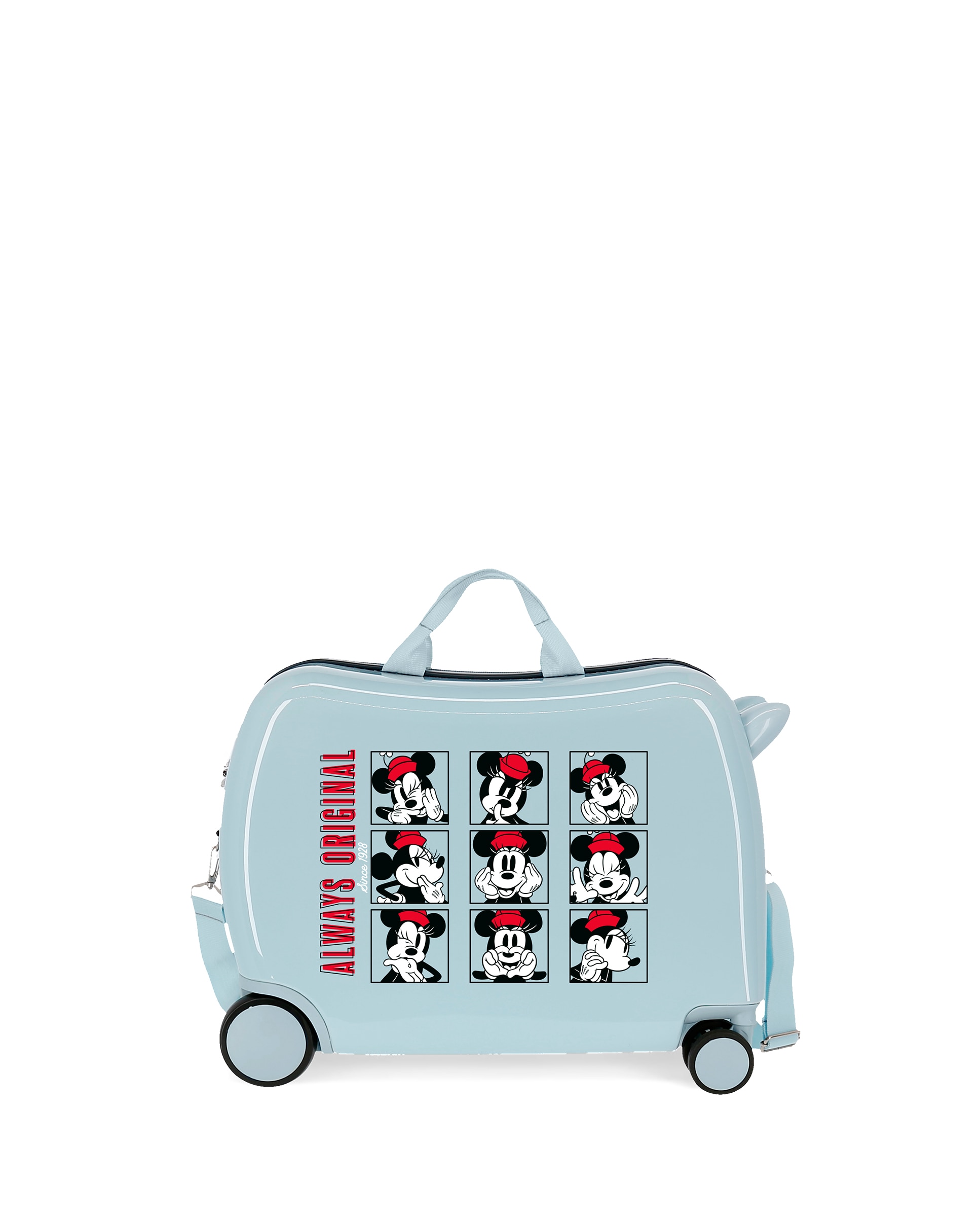 Mala de Cabine Infantil Minnie Always Original Good Vibes Only Rígida com Capacidade 34 L Azul-claro-1