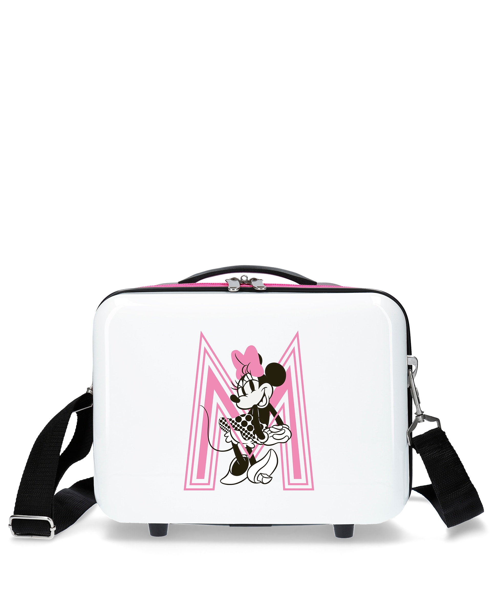 Necessaire Infantil Abs Disney Pretty Minnie Rígido com Capacidade de 9l Branco-1