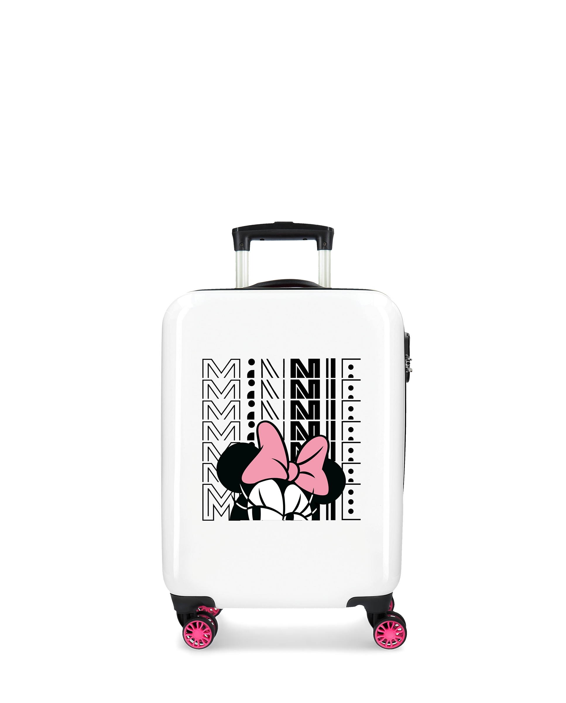 Mala de Cabine Infantil Pretty Minnie Bow Rígida com Capacidade 34 L Branco-1