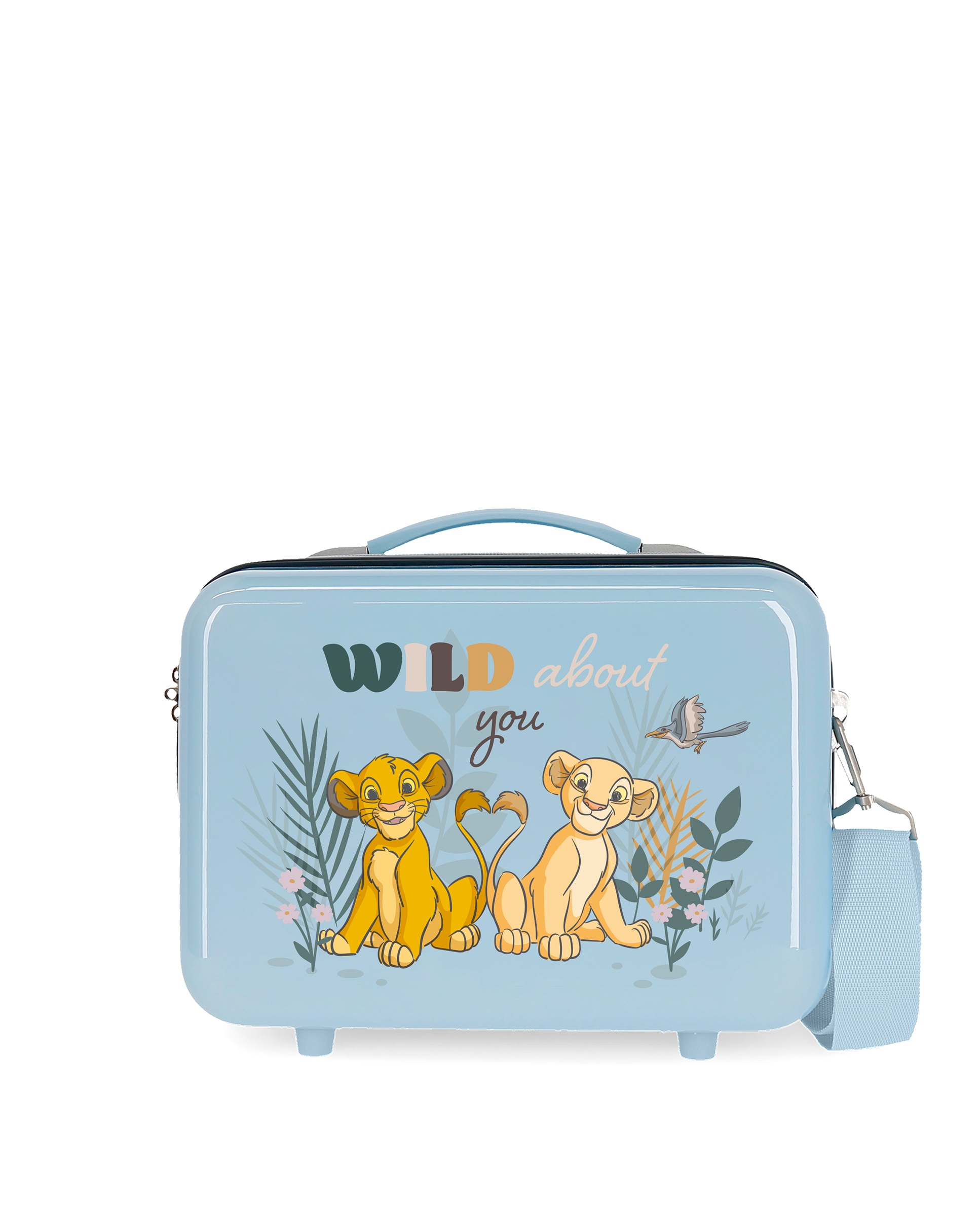 Necessaire em Abs Before The Bloom Rei Leão Rígido Adaptável a Trolley Azul-1